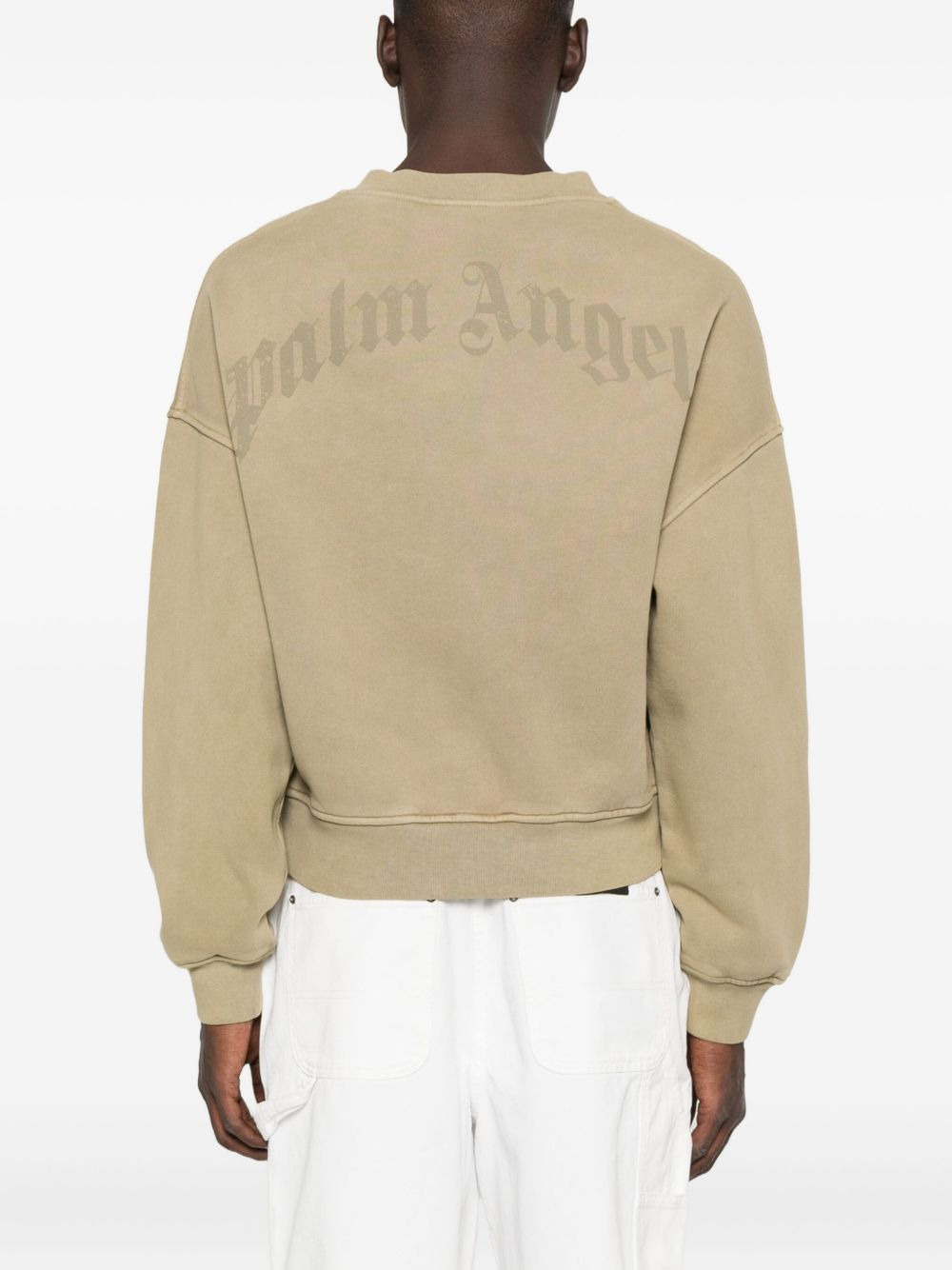 crew-neck cotton sweatshirt - 4