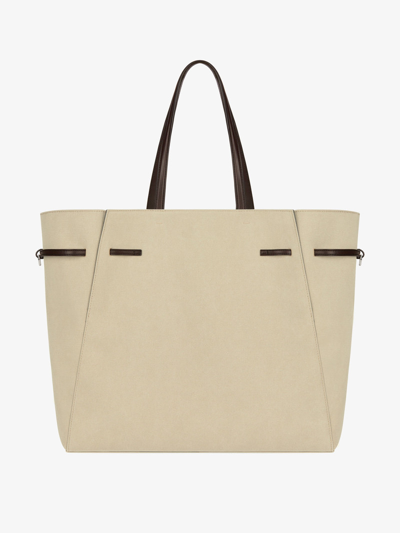 LARGE VOYOU TOTE BAG IN CANVAS 5