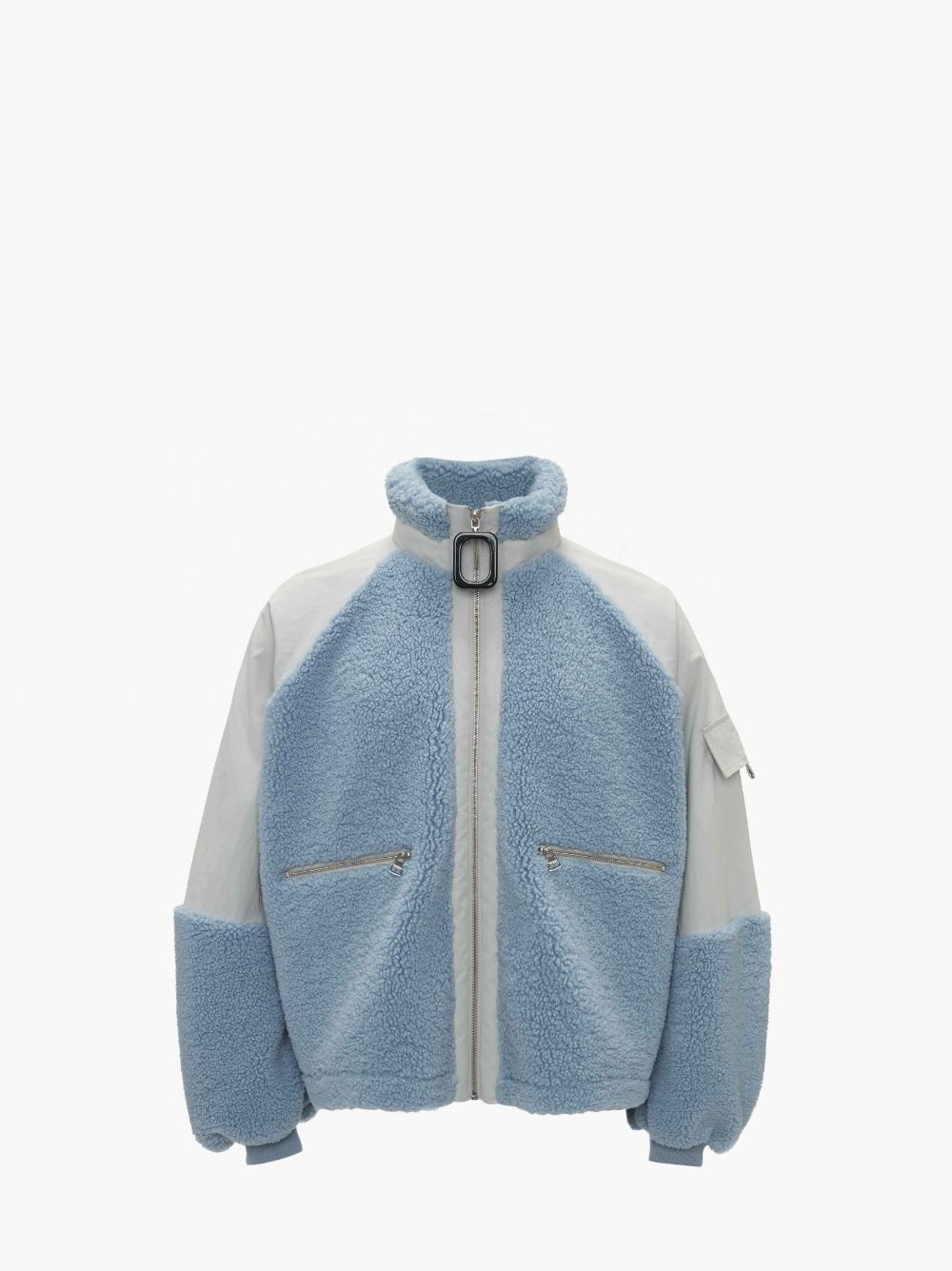 COLOUR BLOCK FLEECE TRACK TOP - 1