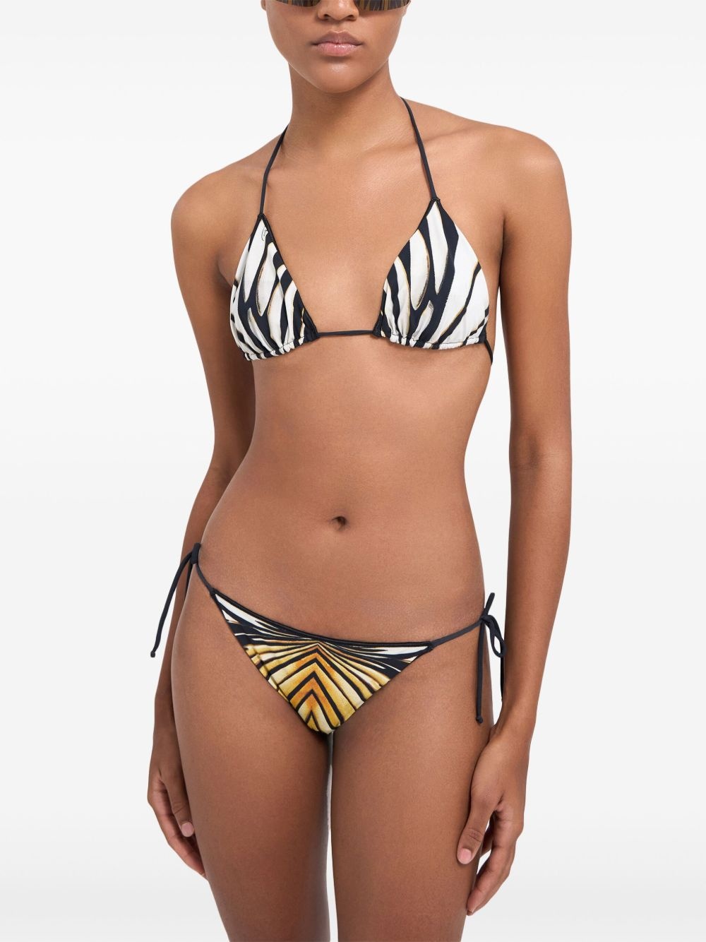 Ray of Gold-print bikini top - 6