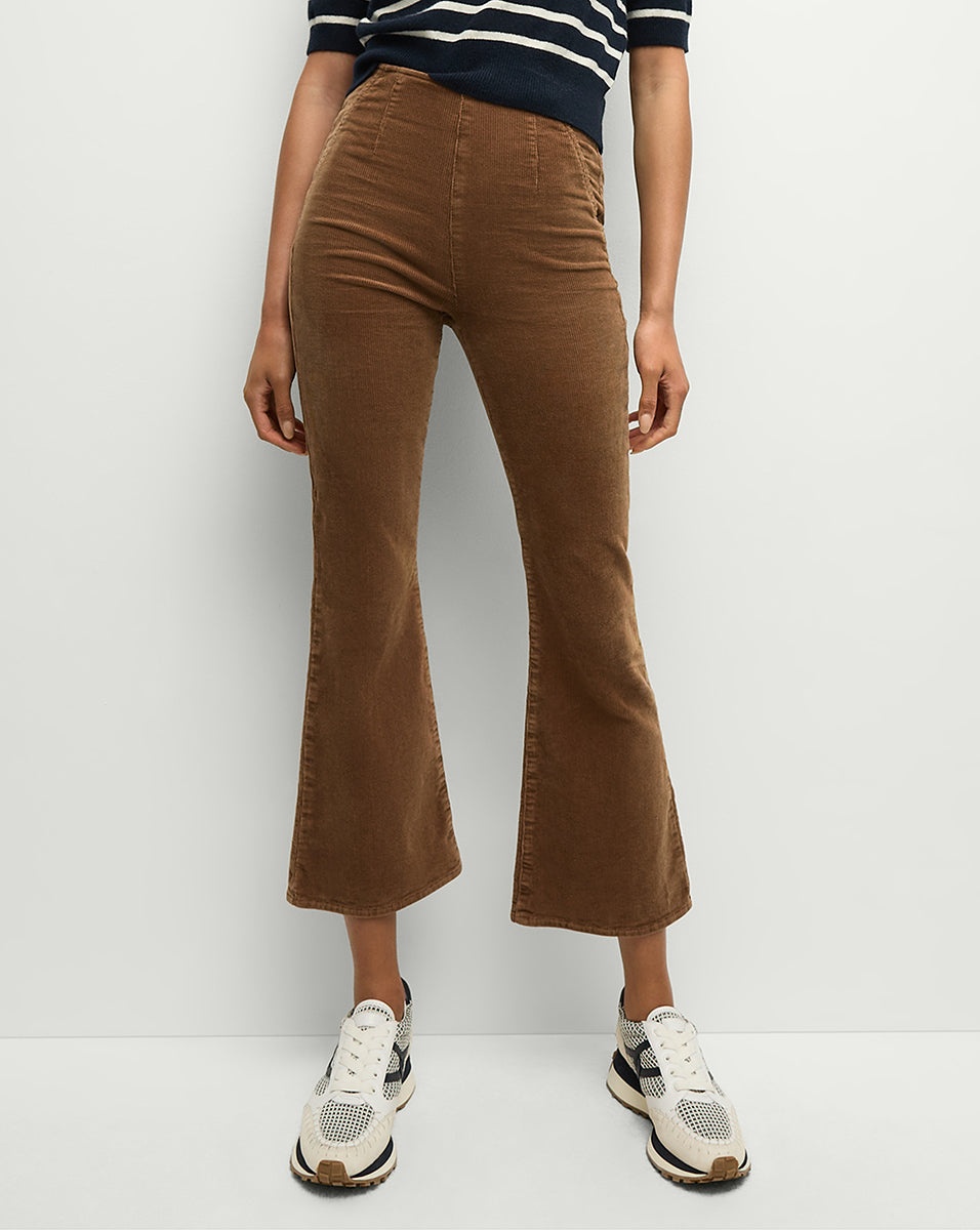 CARSON CORDUROY KICK-FLARE JEAN - 3
