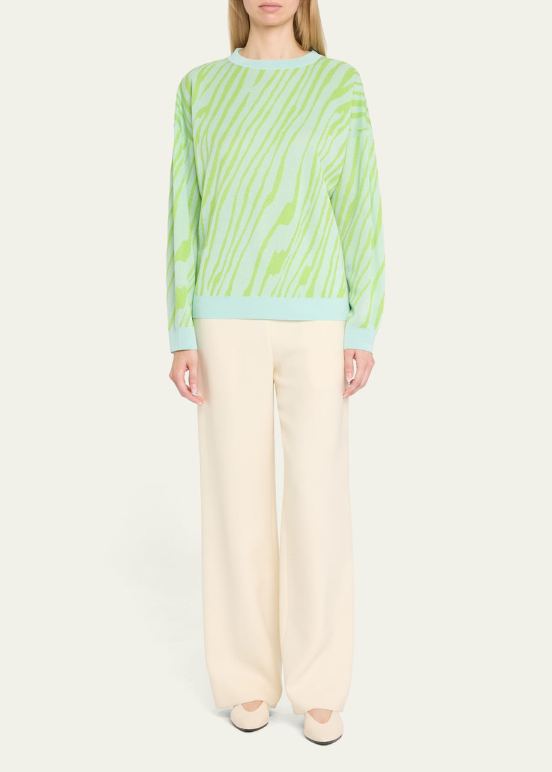ZANKOV Caro Abstract Stripe Sweater outlook