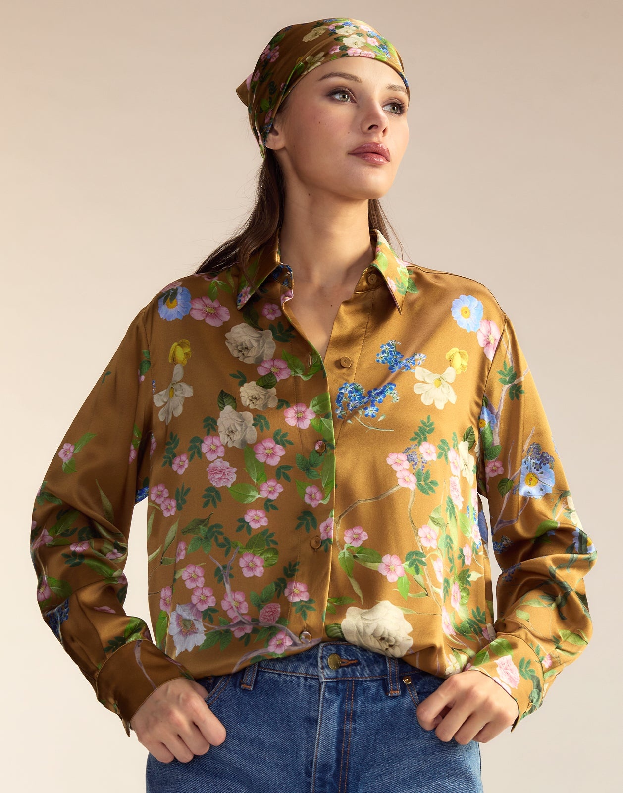Bloom Silk Scarf - 2