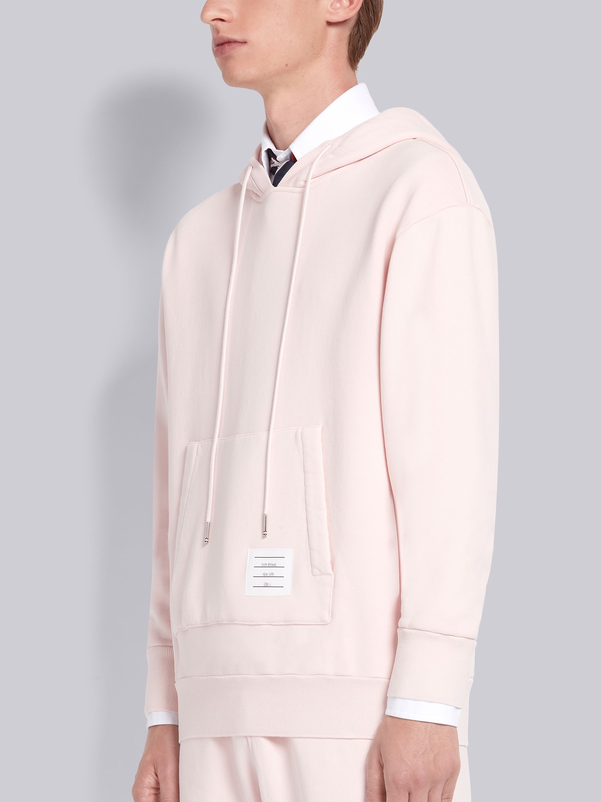 Pink Classic Loopback Garment Dyed Pullover Hoodie - 2