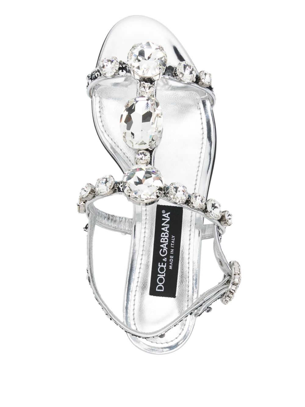 crystal-embellished sandals - 4