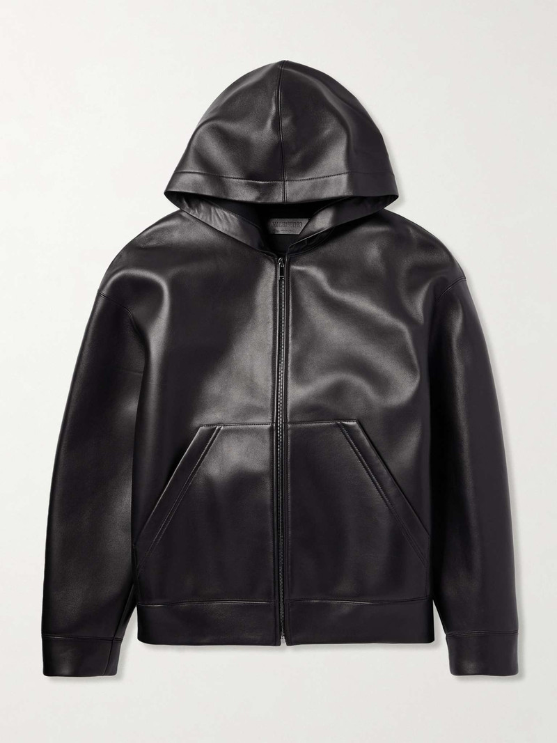 Leather Hooded Jacket 1