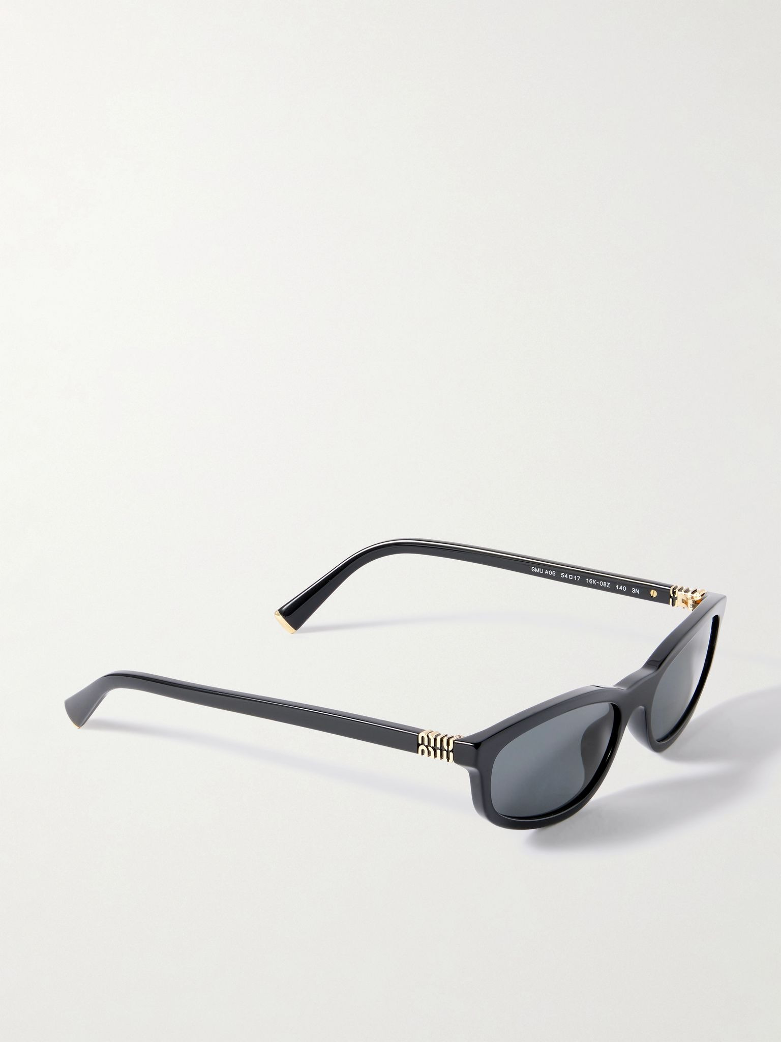 Oval-frame acetate sunglasses Black - 3