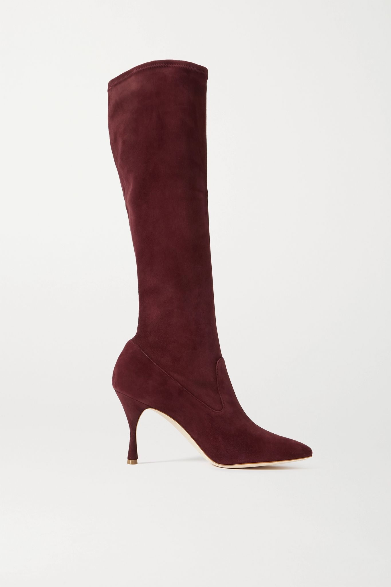 Pamfilo stretch-suede knee boots - 1