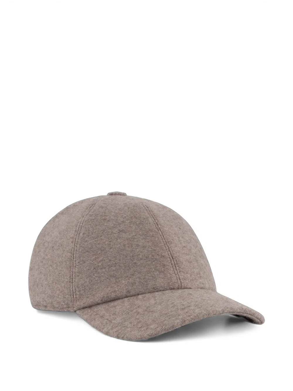 panelled felted baseball cap - 1