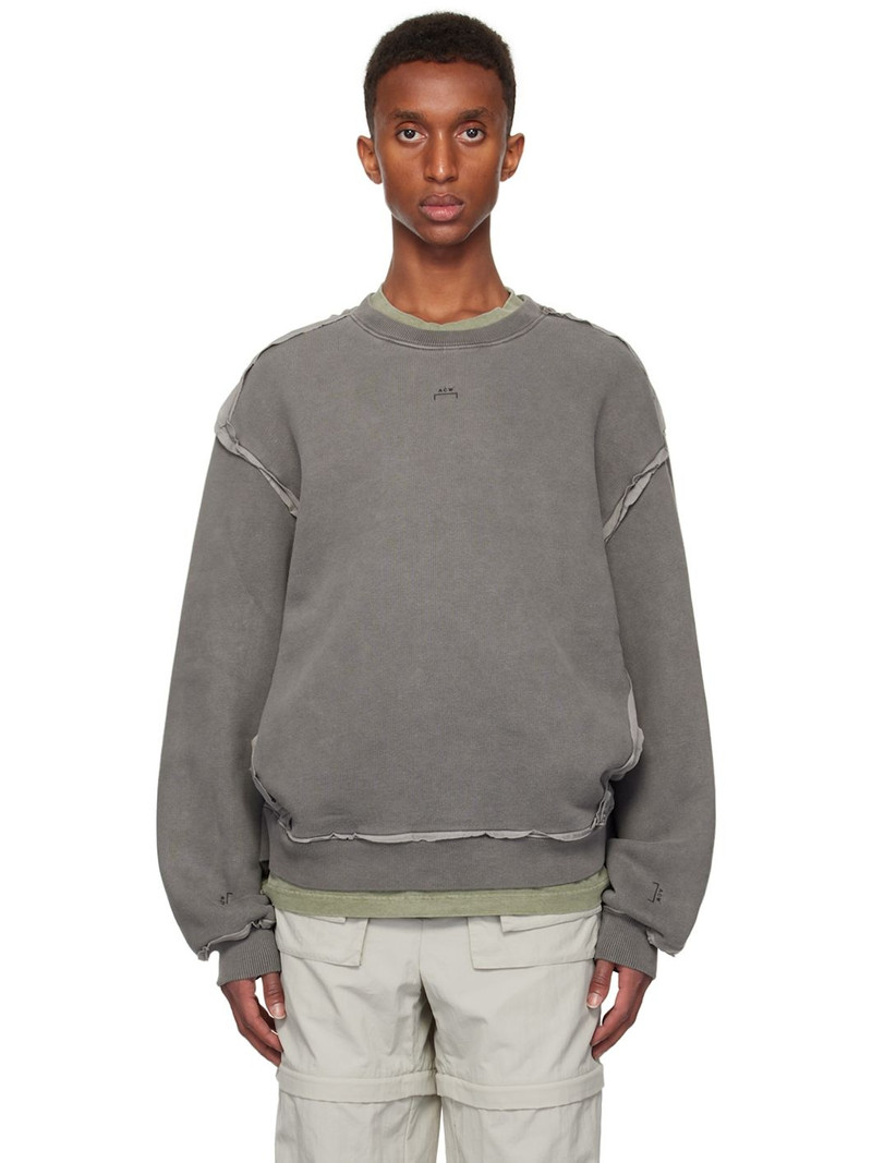 Gray Facade Sweatshirt - 1