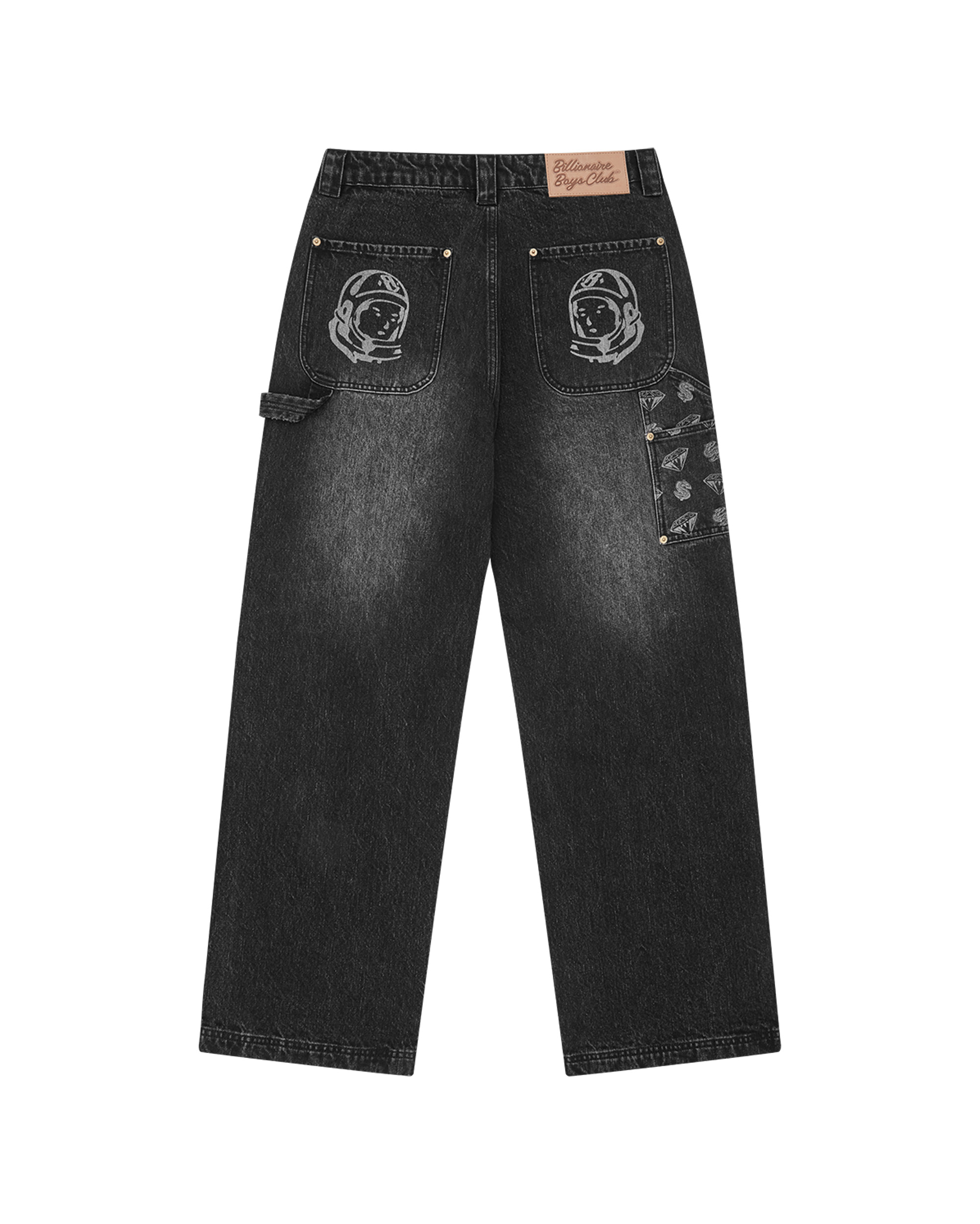 DIAMONDS & DOLLARS DENIM CARPENTER PANT - 4