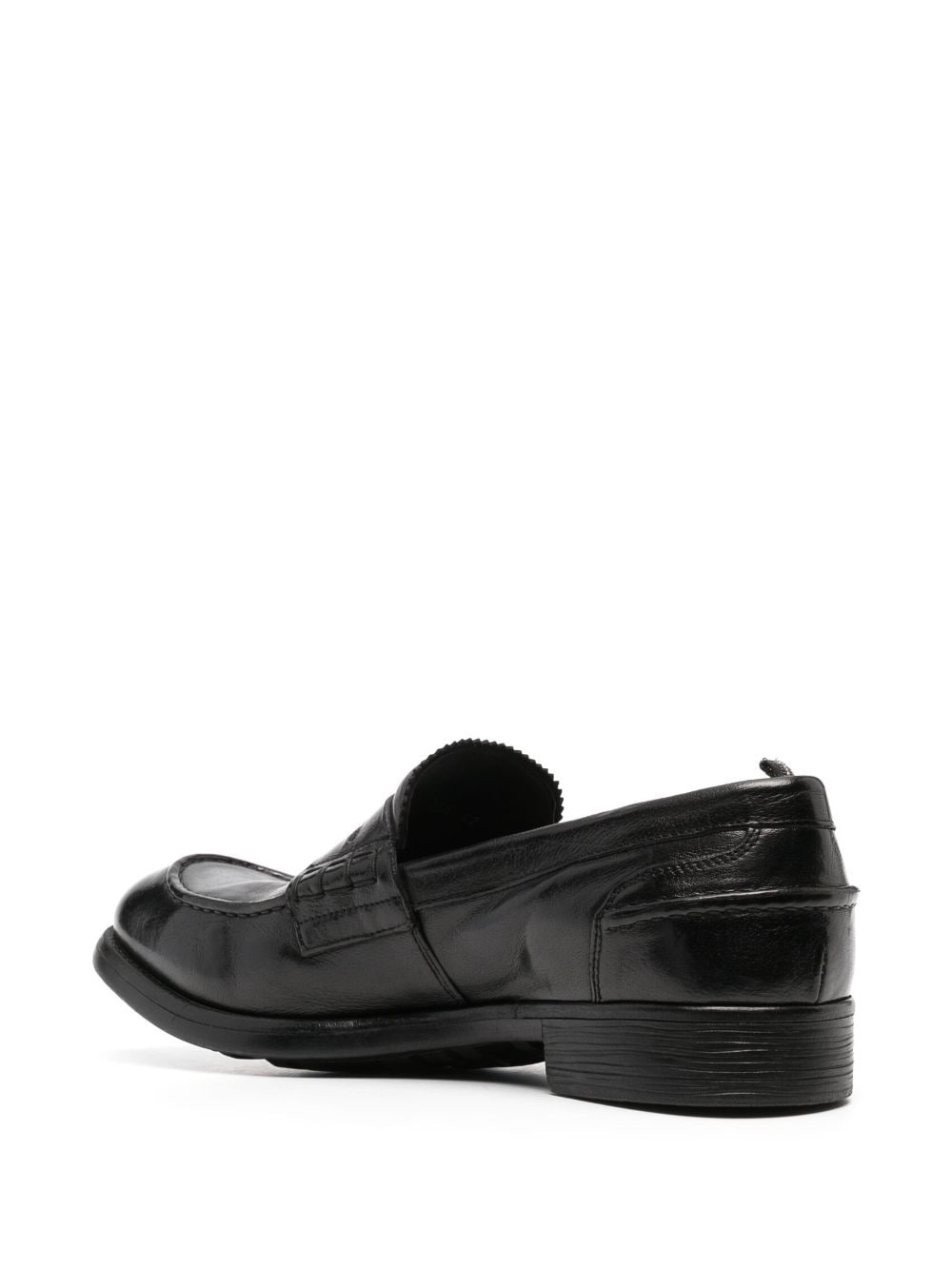 penny-slot leather loafers - 3