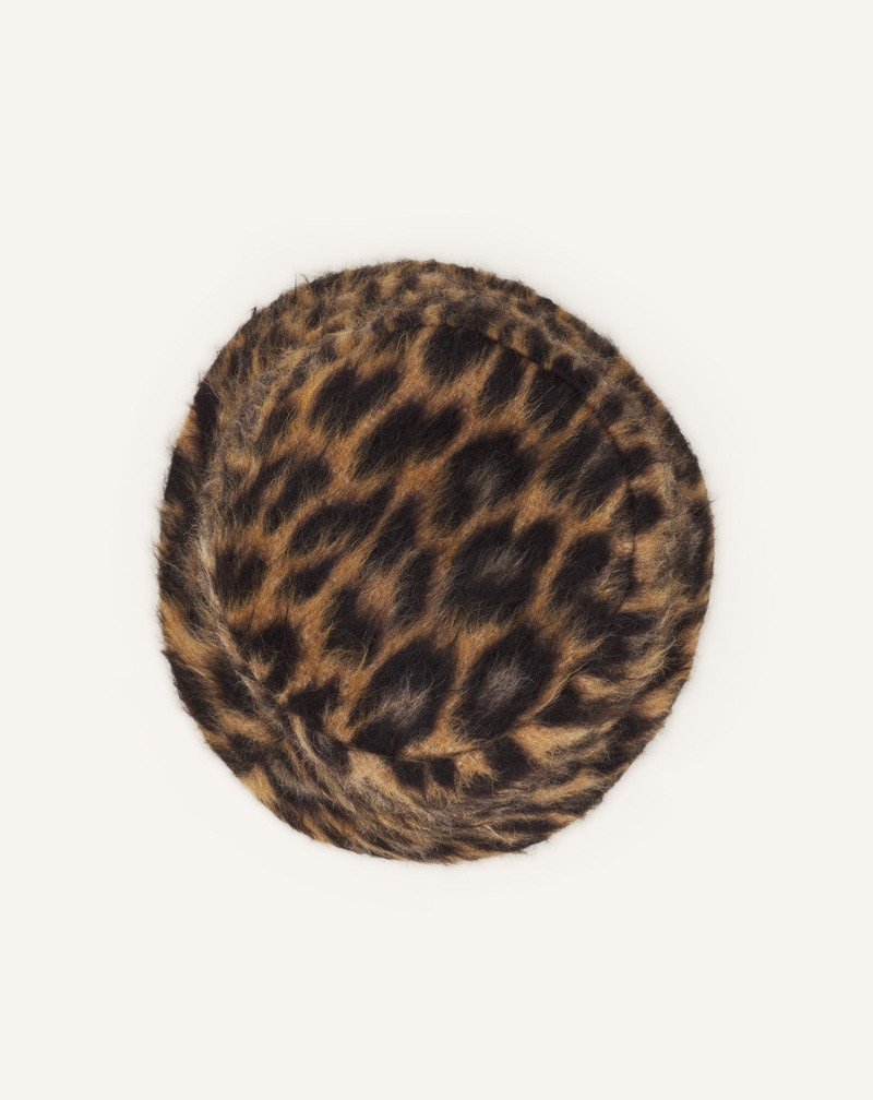 Lanvin LEOPARD PRINT REVERSIBLE BUCKET HAT outlook