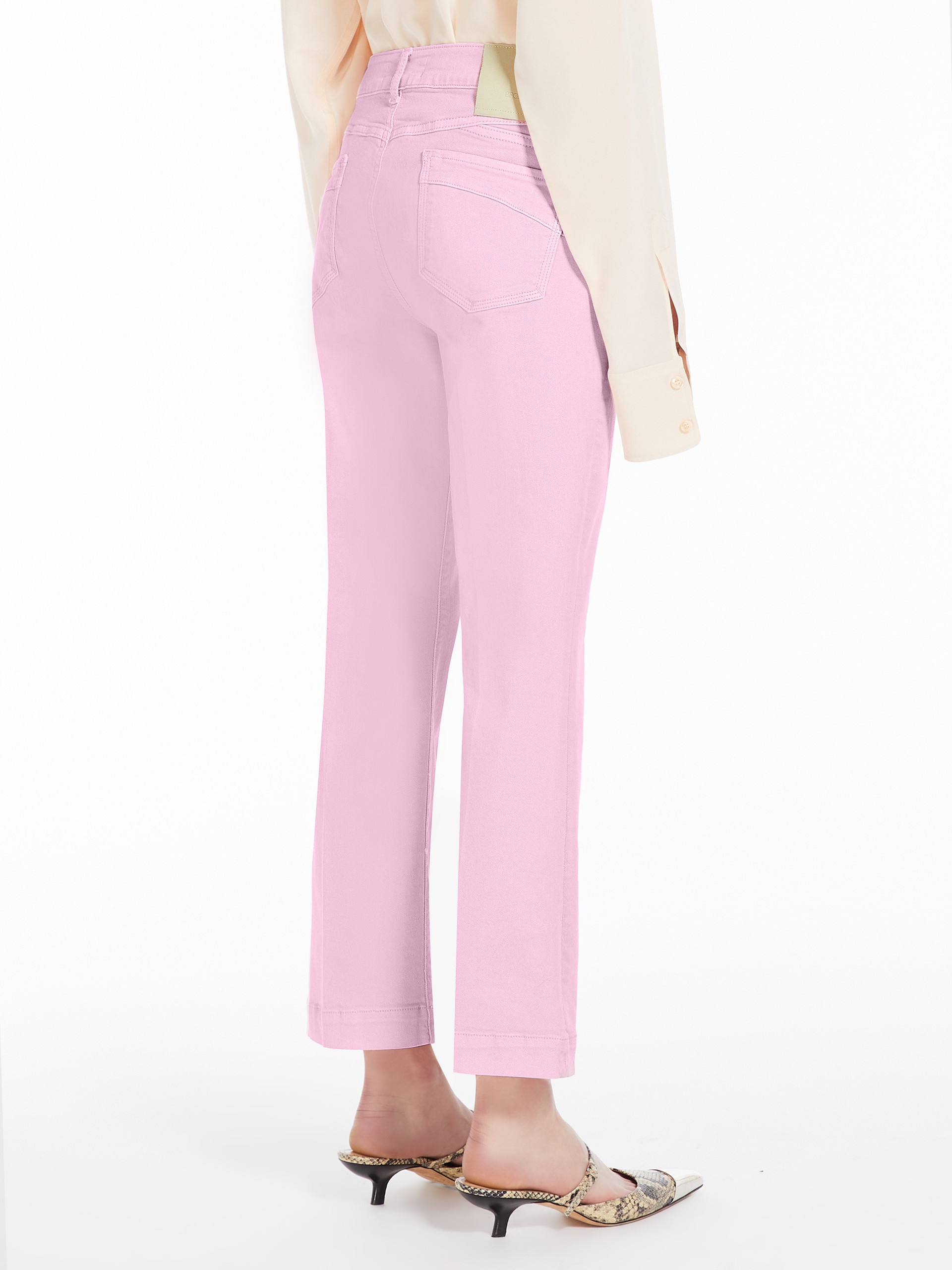 NILLY Denim mini flare trousers - 4