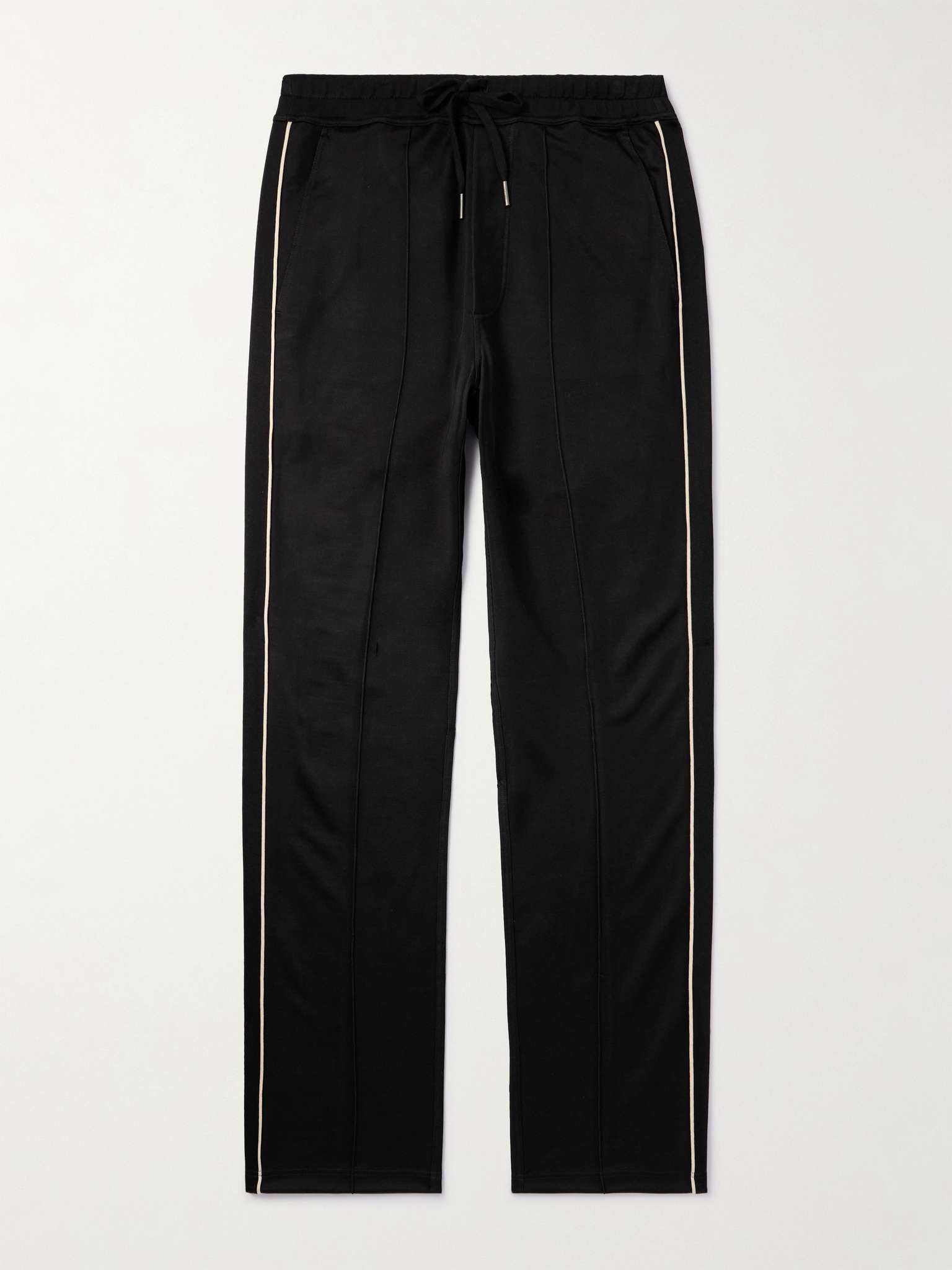 Straight-Leg Piped Tech-Jersey Track Pants - 1