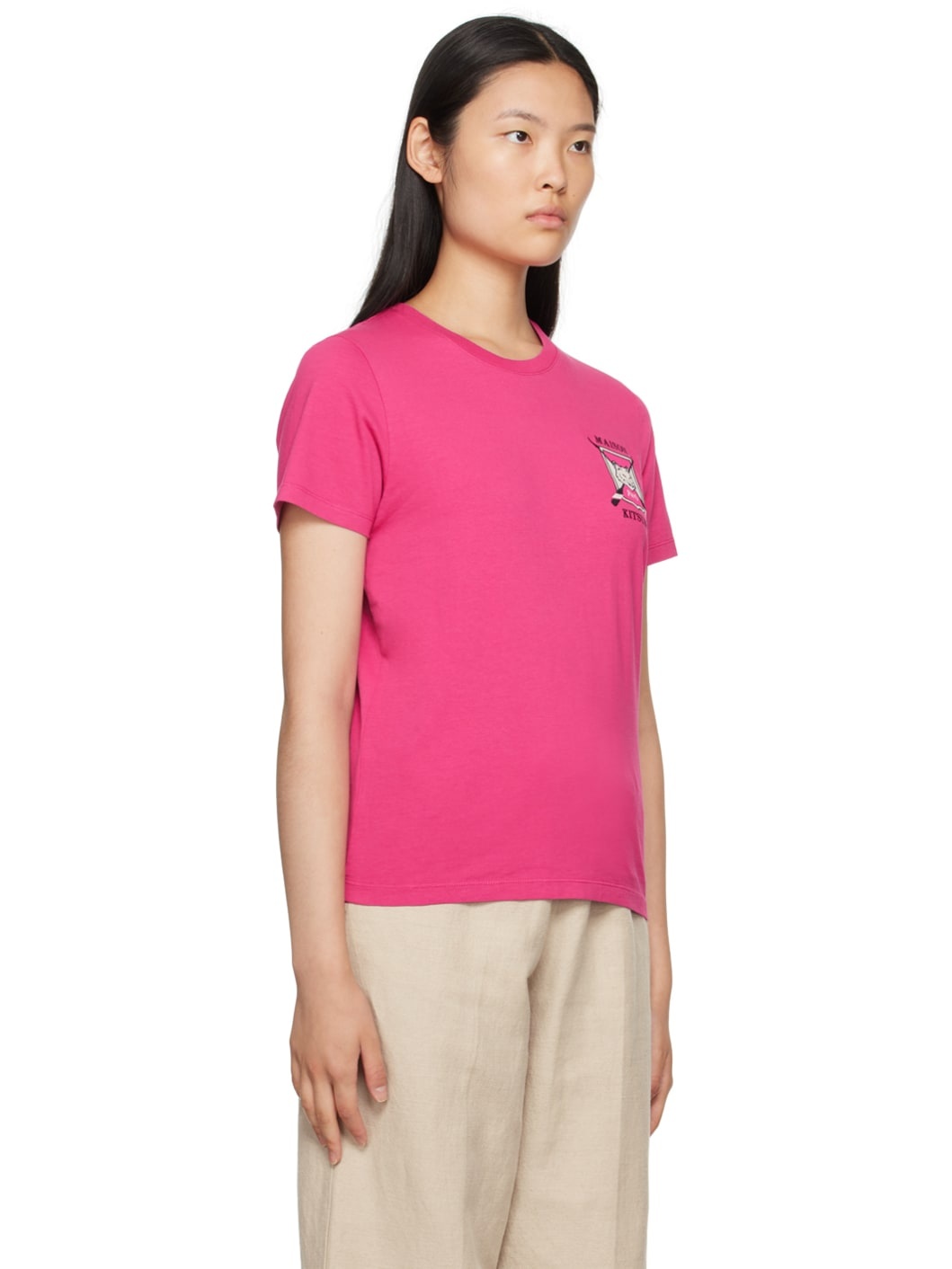 Pink College Fox T-Shirt - 2