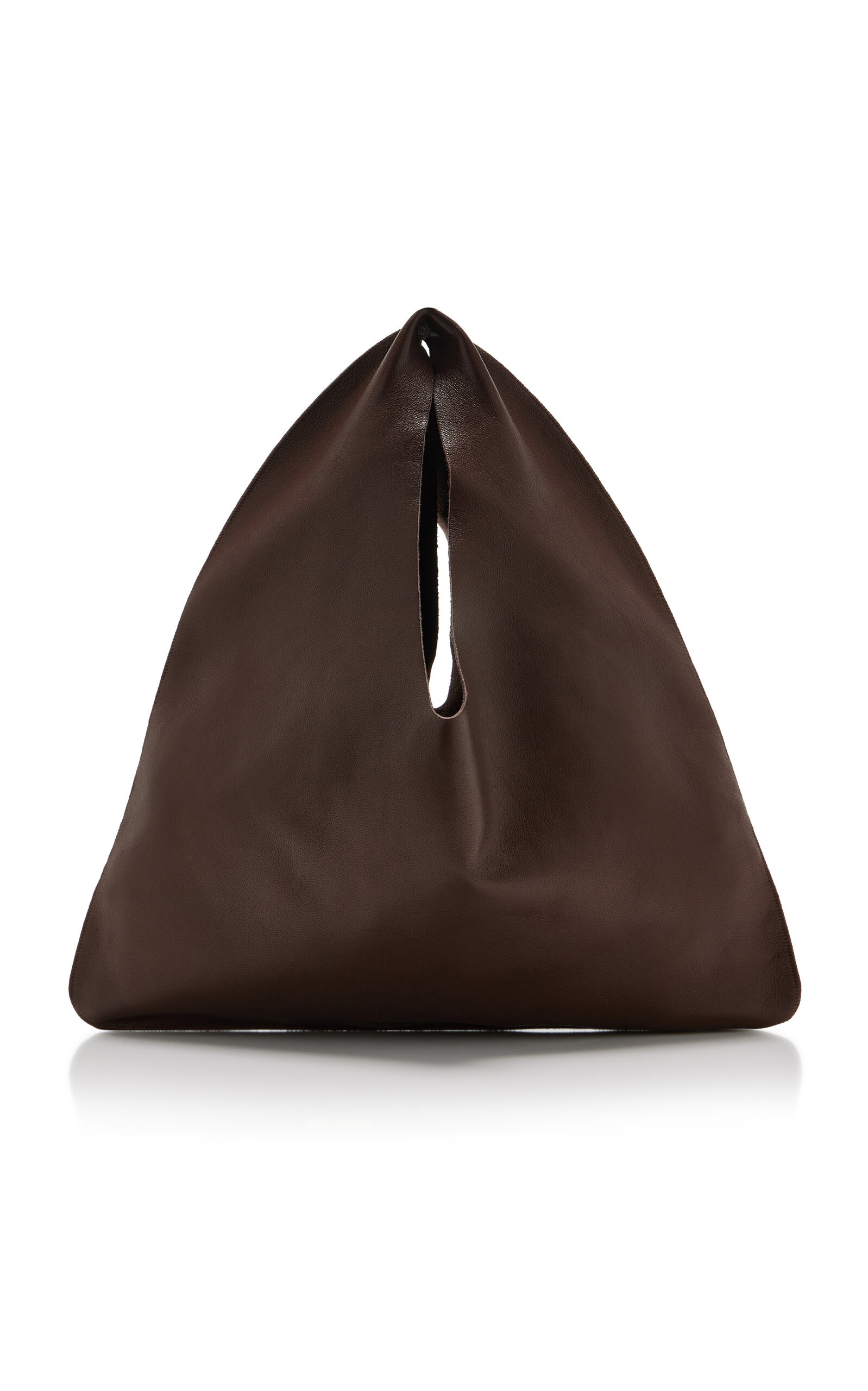 Small Bindle Leather Bag brown - 4