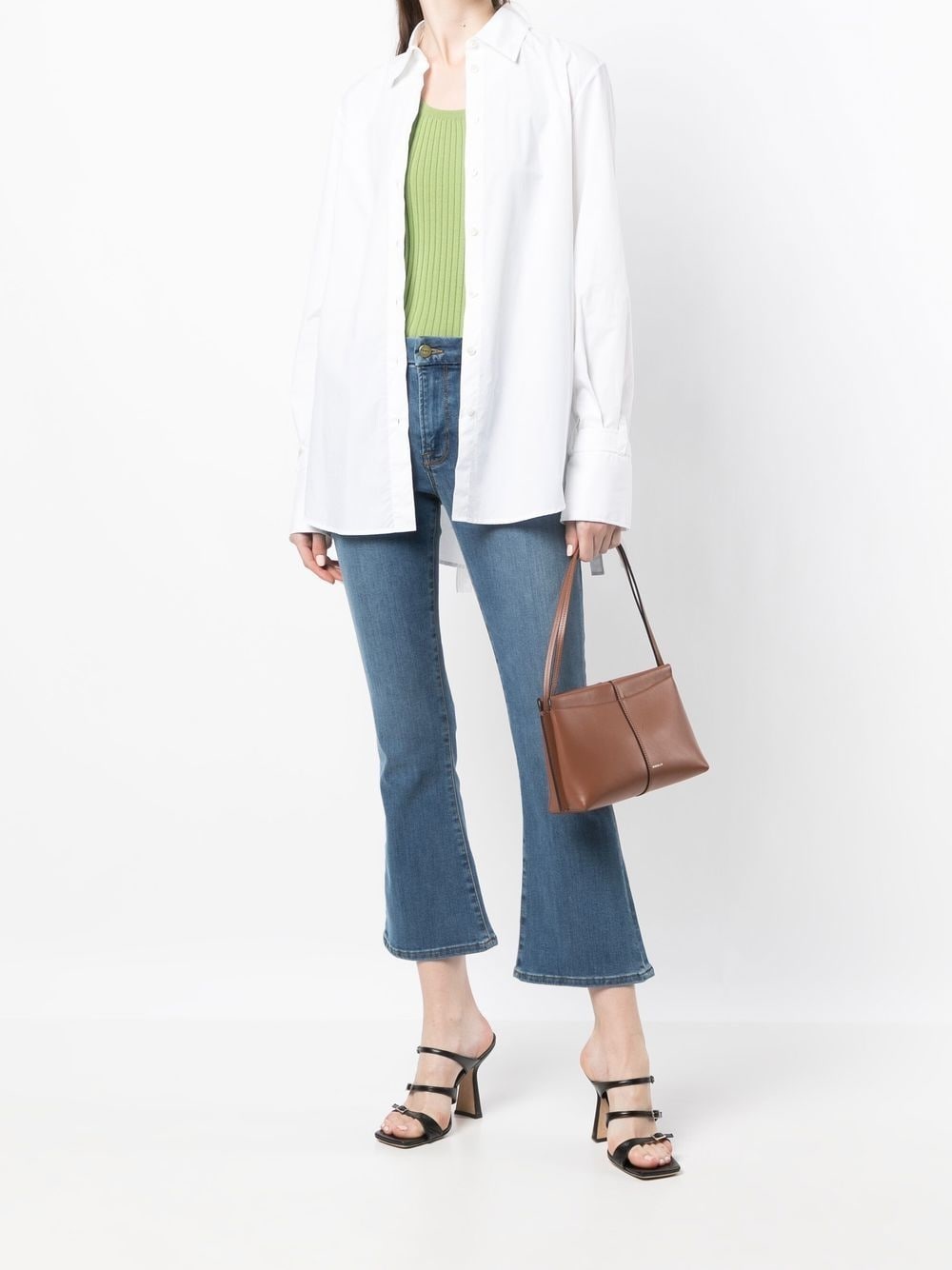 low-rise flared jeans - 2