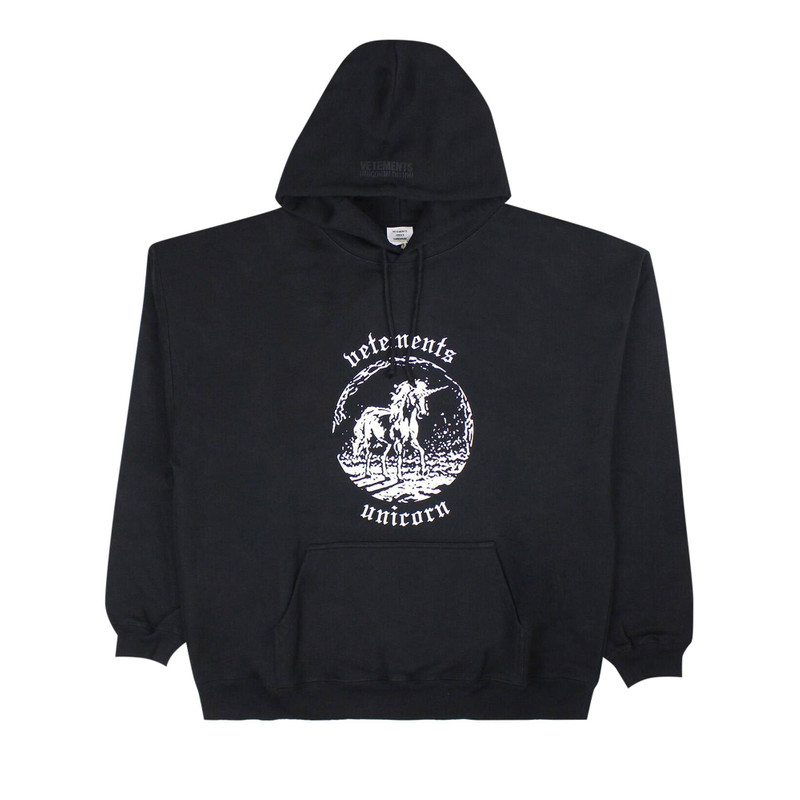 Vetements Oversized Hoodie 'Black' 1