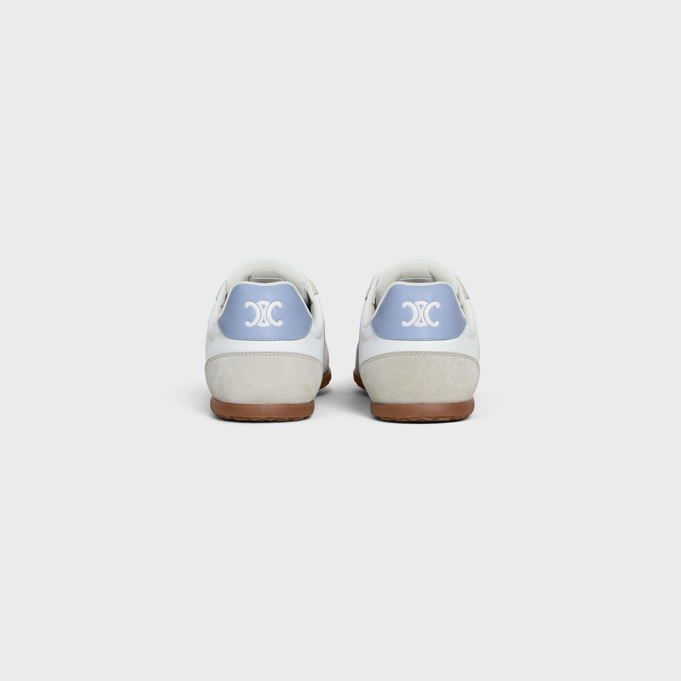 CELINE JOGGER - LOW LACE-UP SNEAKER IN CALFSKIN AND SUEDE CALFSKIN - 3