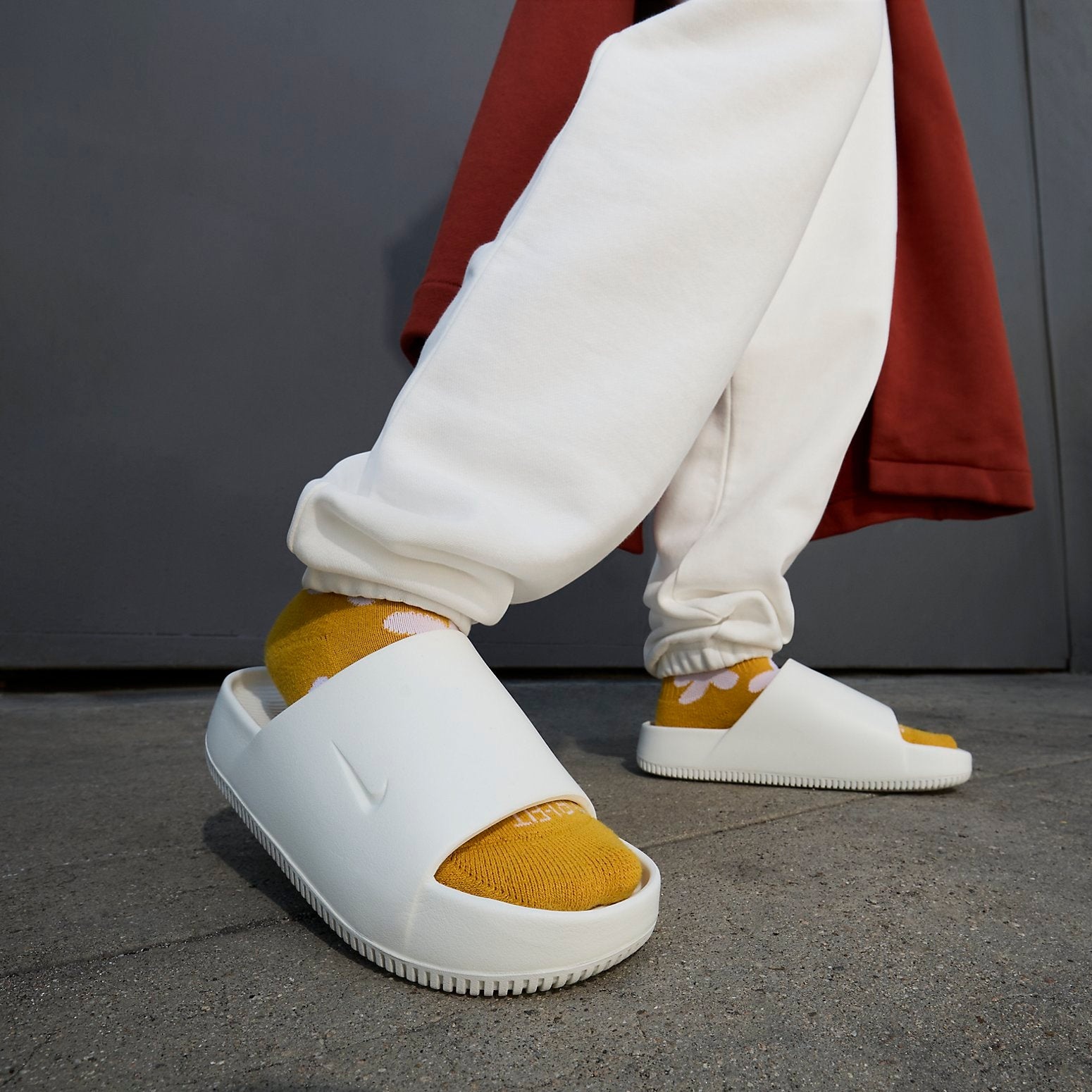 (WMNS) Nike Calm Slide 'Sail' DX4816-100 - 6