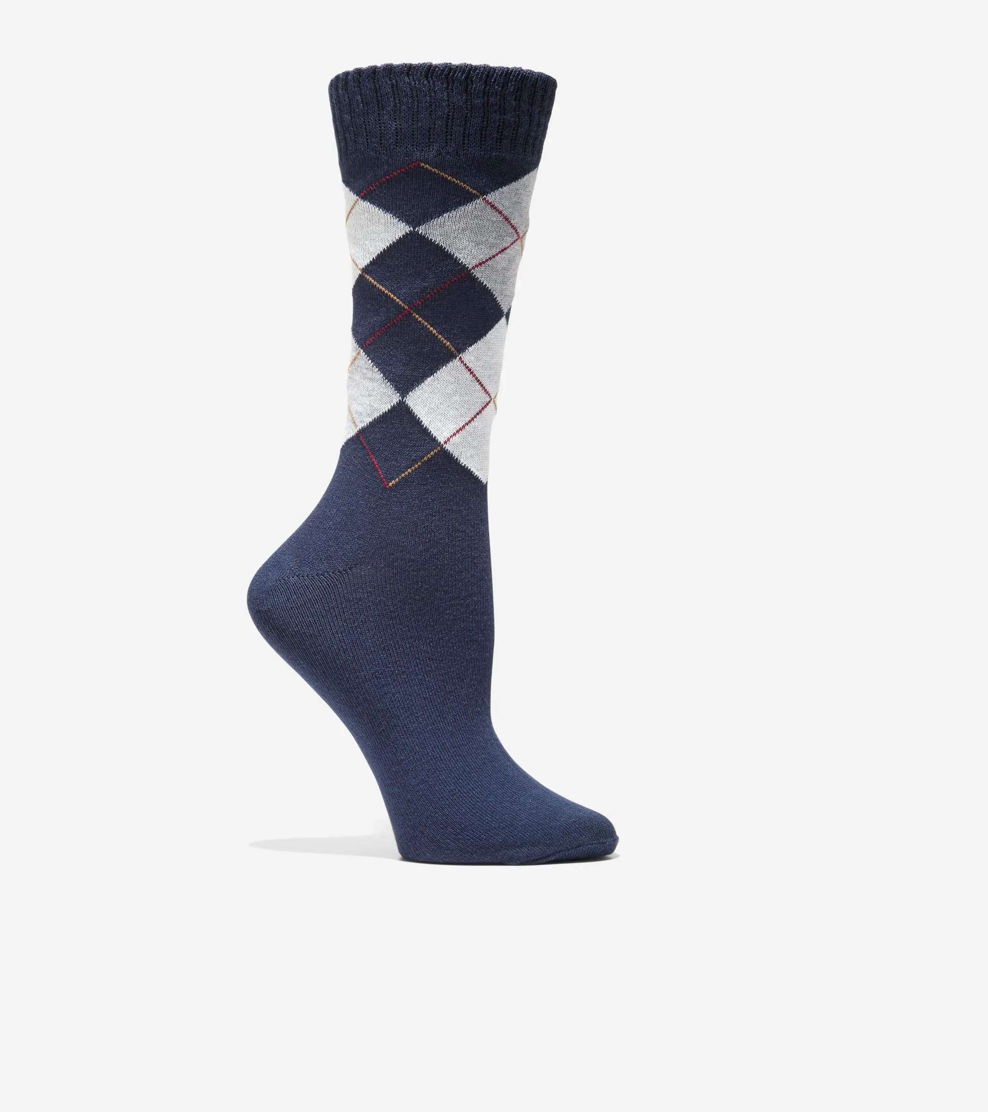 Women's Argyle Casual Crew Socks - 1