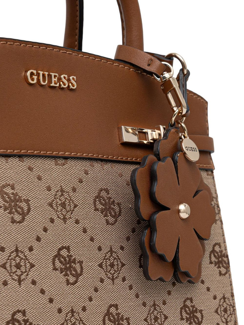 Melinda flower charm print tote bag 4