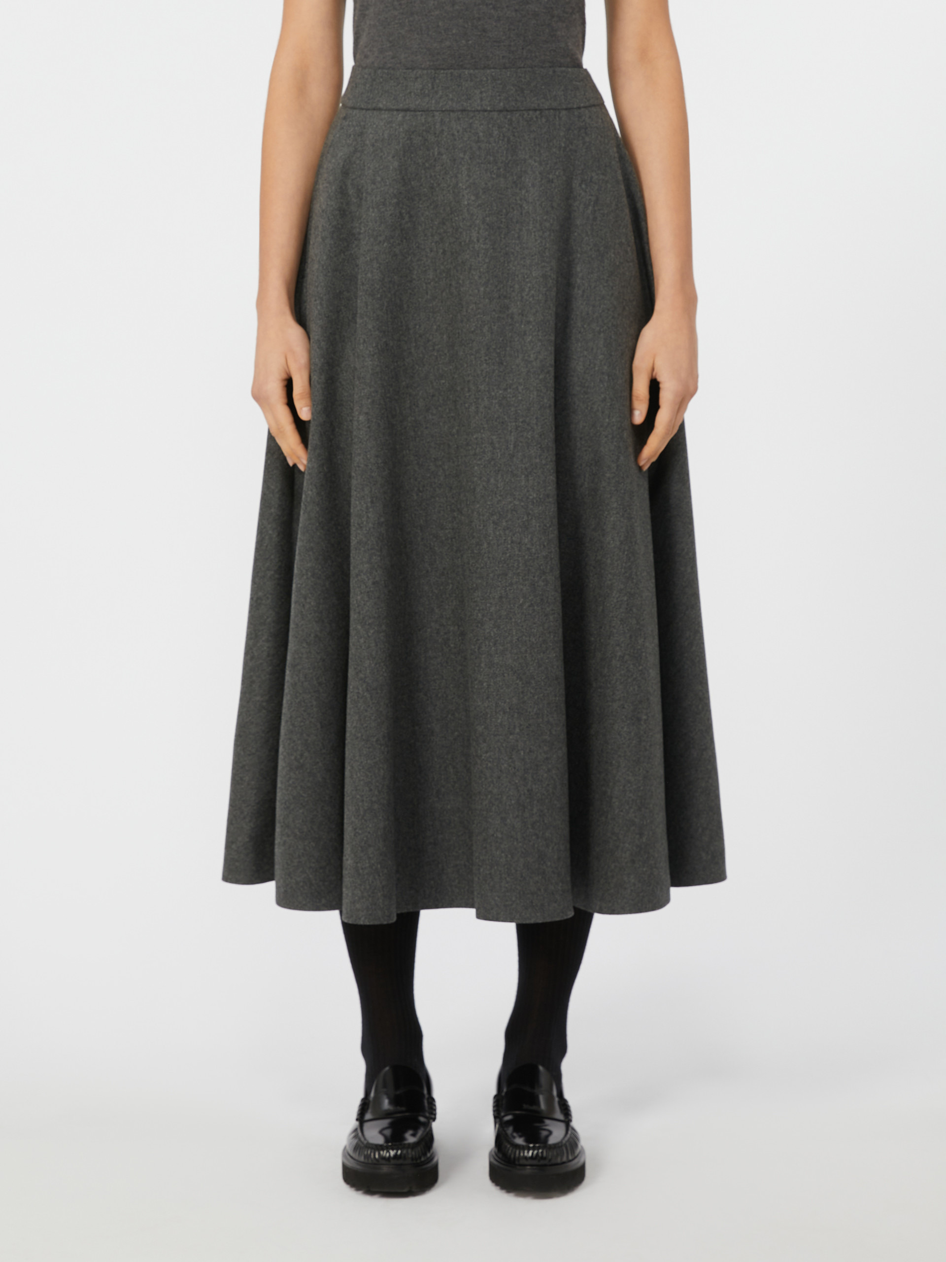 BETULLA Wool flannel skirt - 3