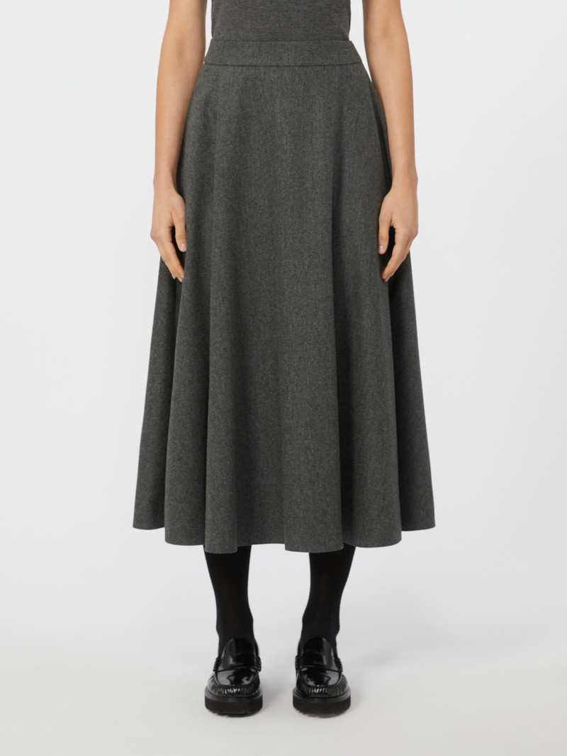 BETULLA Wool flannel skirt 3