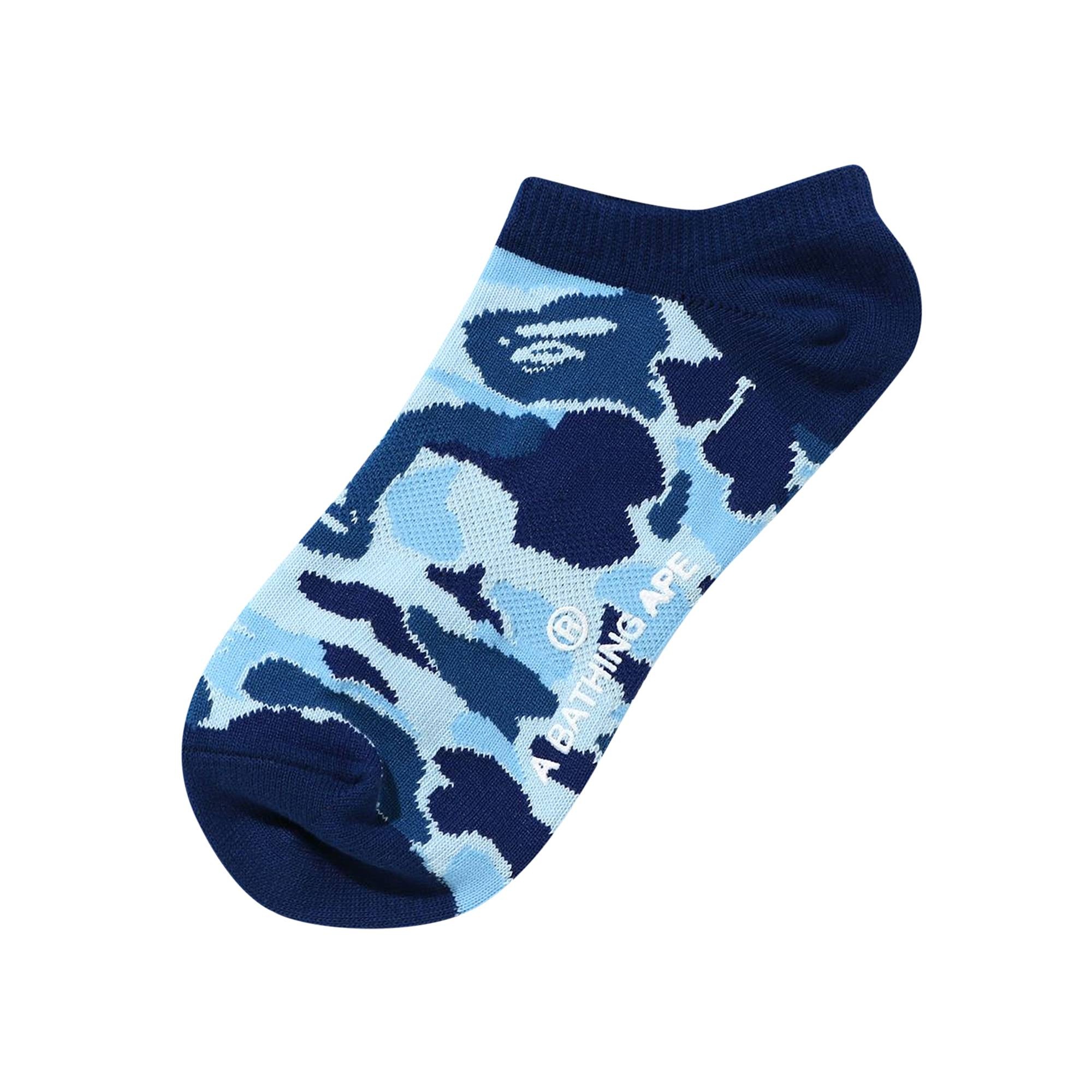 BAPE ABC Camo Short Socks 'Blue' - 1