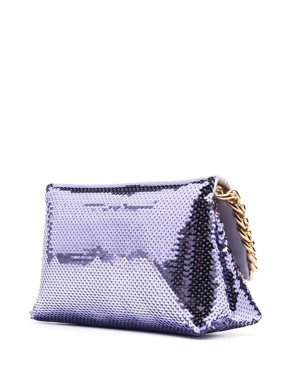 sequin-embellished clutch bag - 3