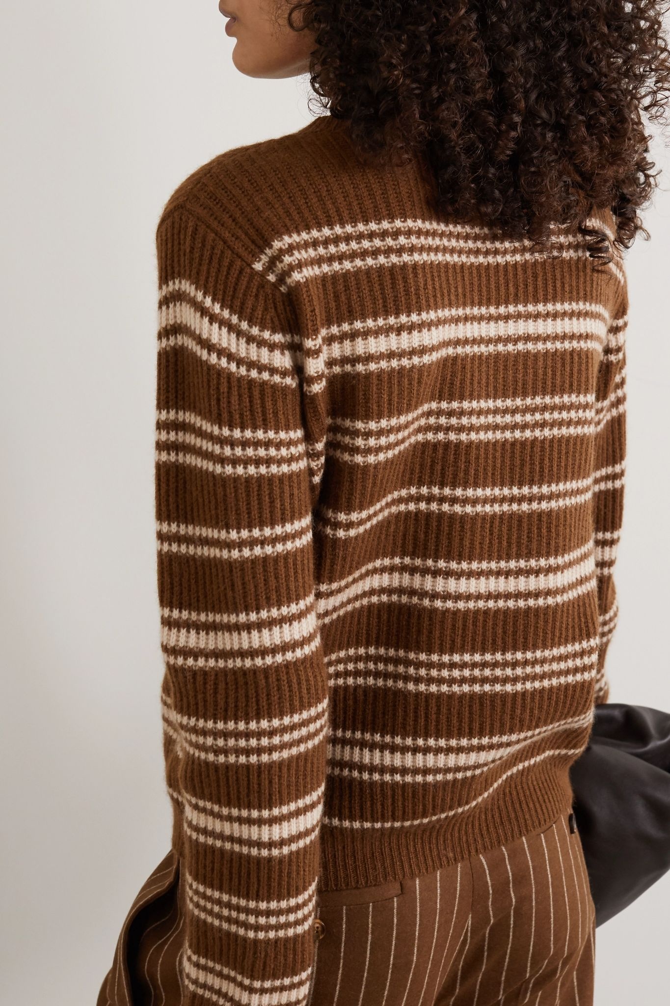 Teano striped ribbed wool and cashmere-blend sweater - 3