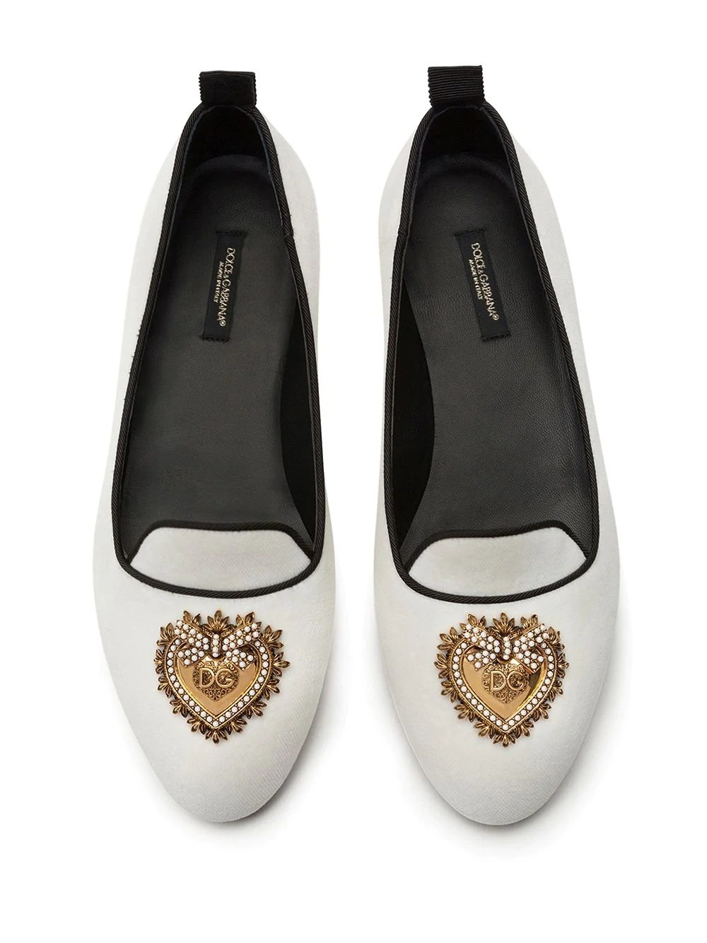 heart logo plaque slippers - 4