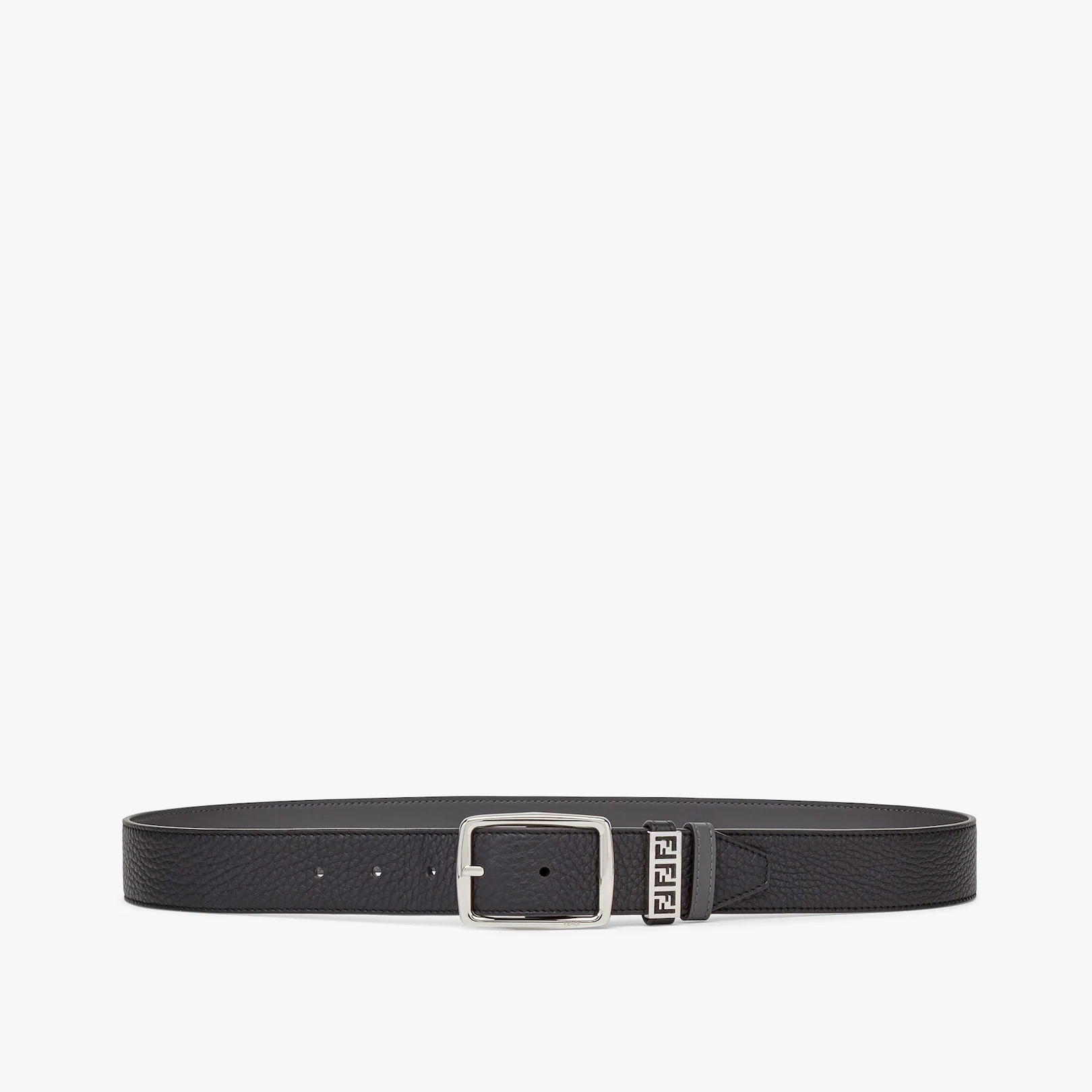 Black leather belt - 1