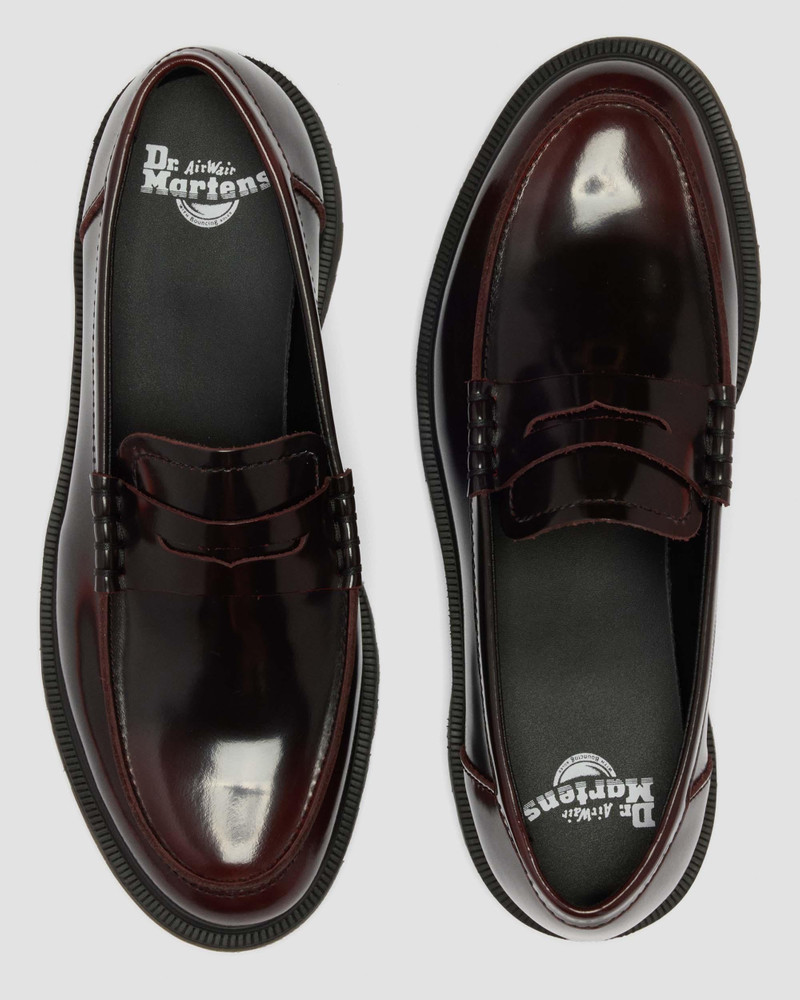 Dr. Martens Mayfare Rub Off Leather Penny Loafers outlook