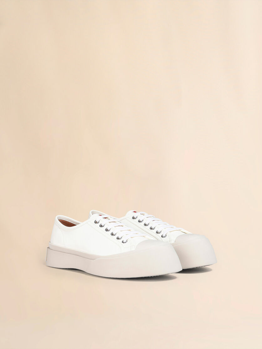 WHITE NAPPA LEATHER PABLO SNEAKER - 2