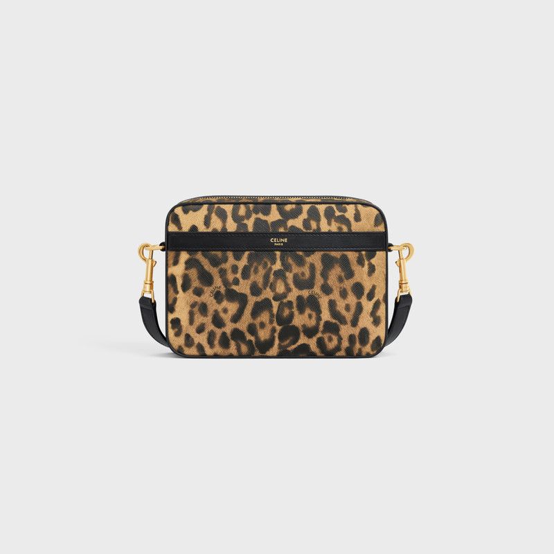 SMALL MESSENGER in Celine canvas with leopard print 1