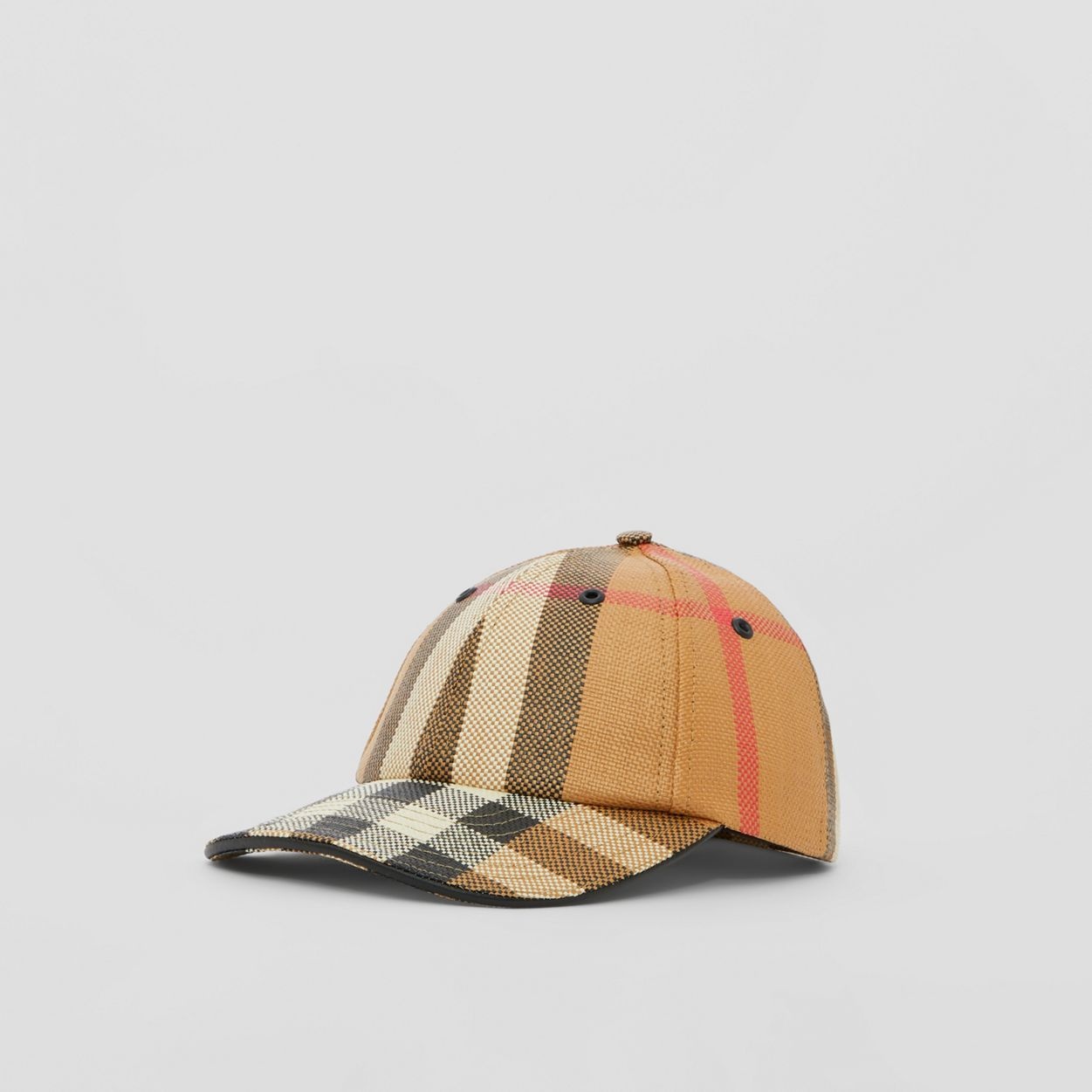 Check Nylon Baseball Cap - 4