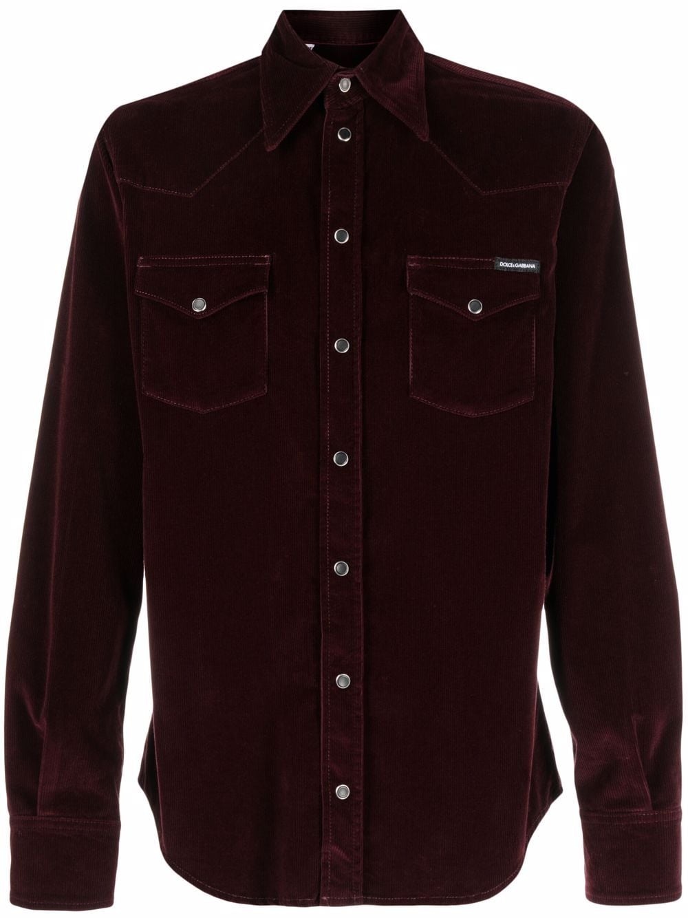 long-sleeve corduroy shirt - 1