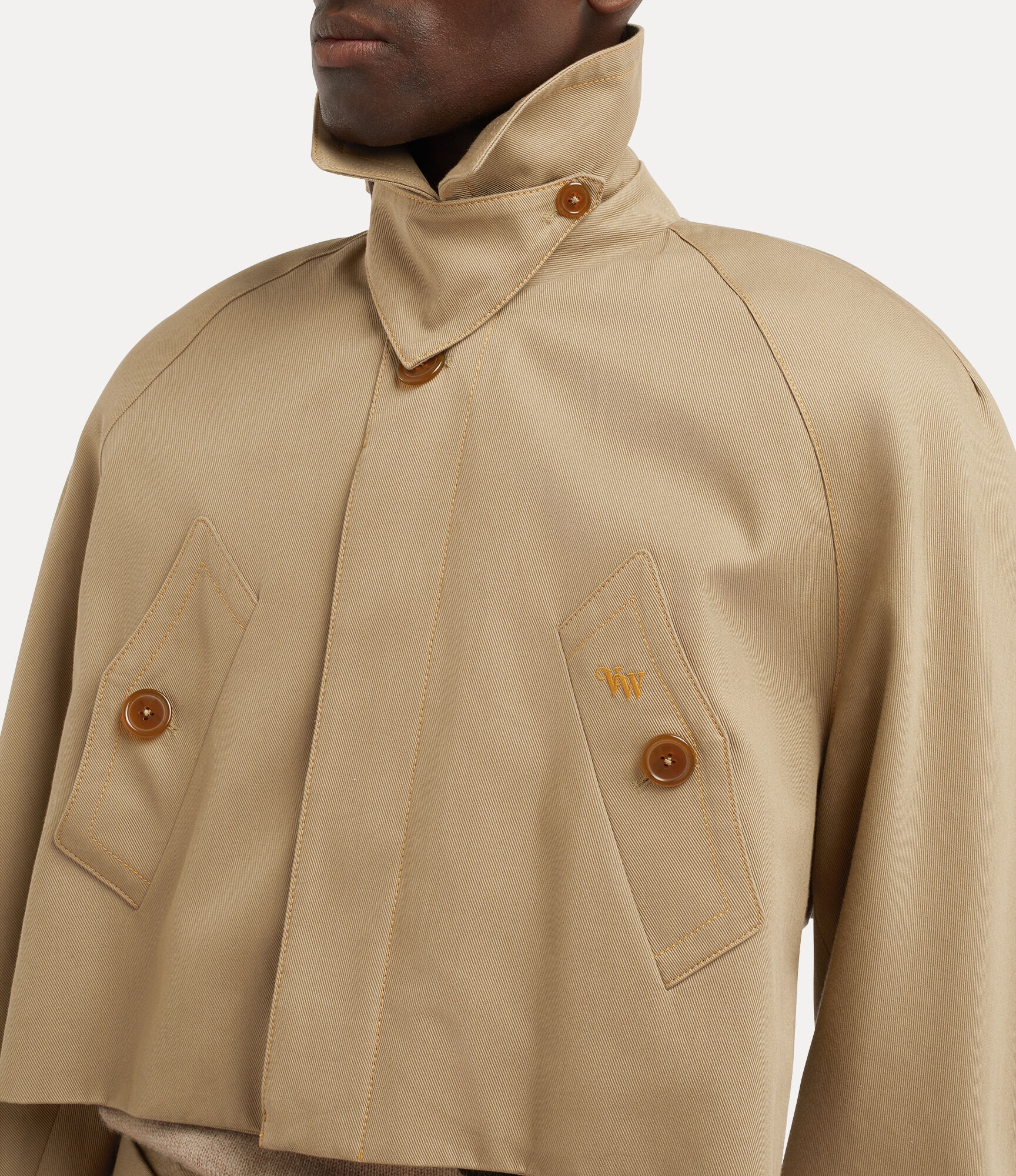 トレンチコート CUT OFF GRAZIANO TRENCH COAT Cut Off Graziano Trench Coat in CAMEL | Vivienne Westwood®