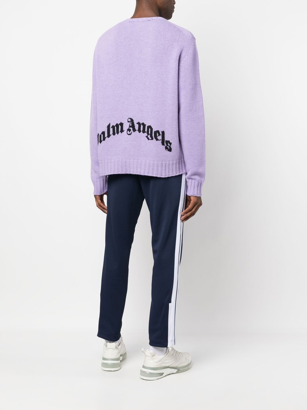 logo-intarsia jumper - 3