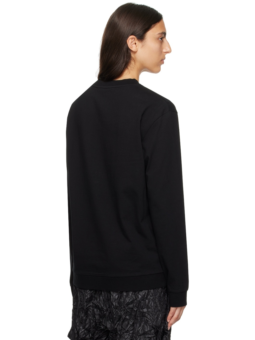 Black Printed Sweatshirt - 3