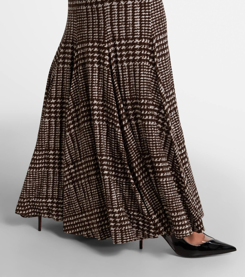 Prince of Wales check maxi skirt 5