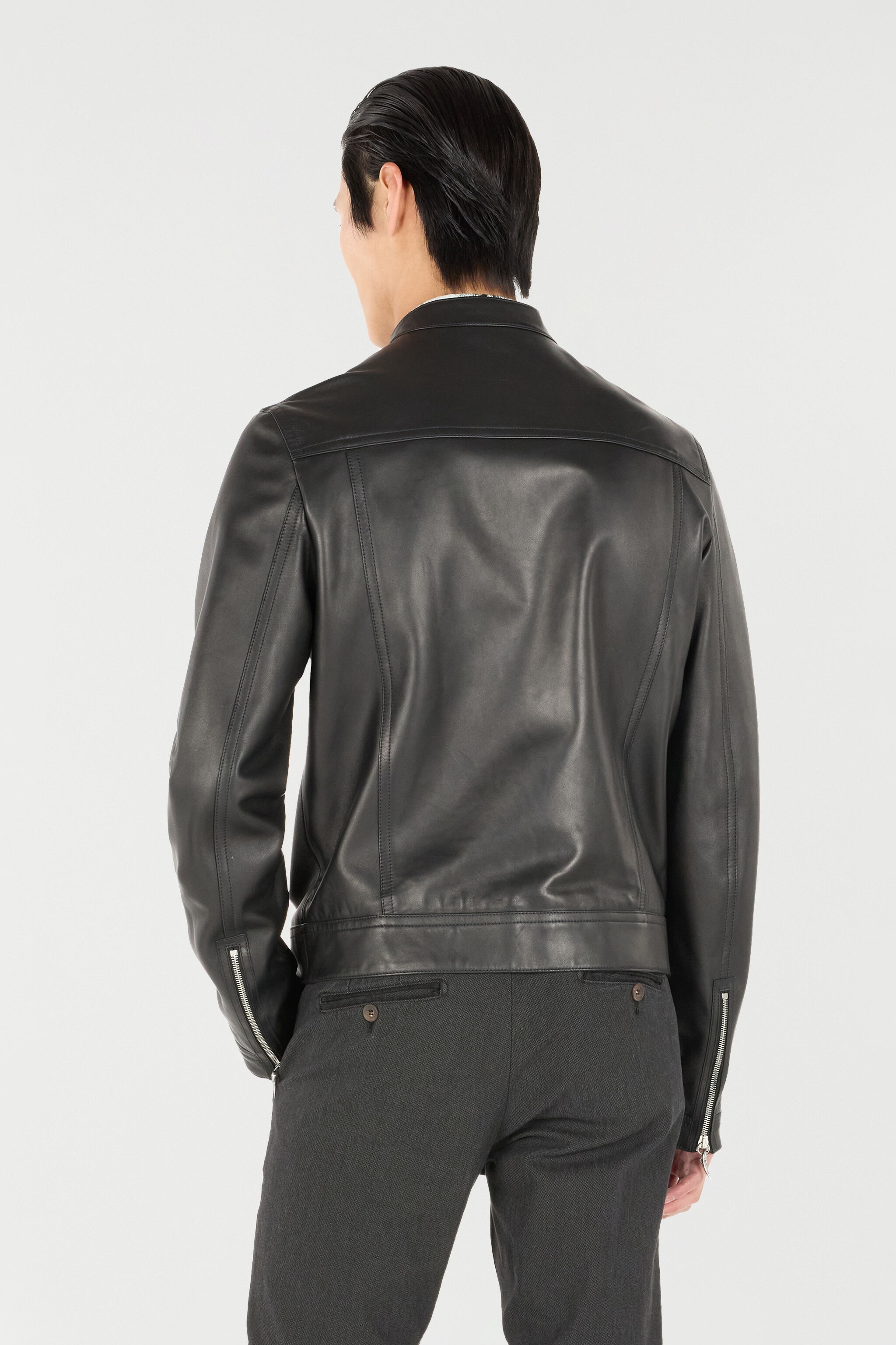 Biker Jacket With Fang Details - 4