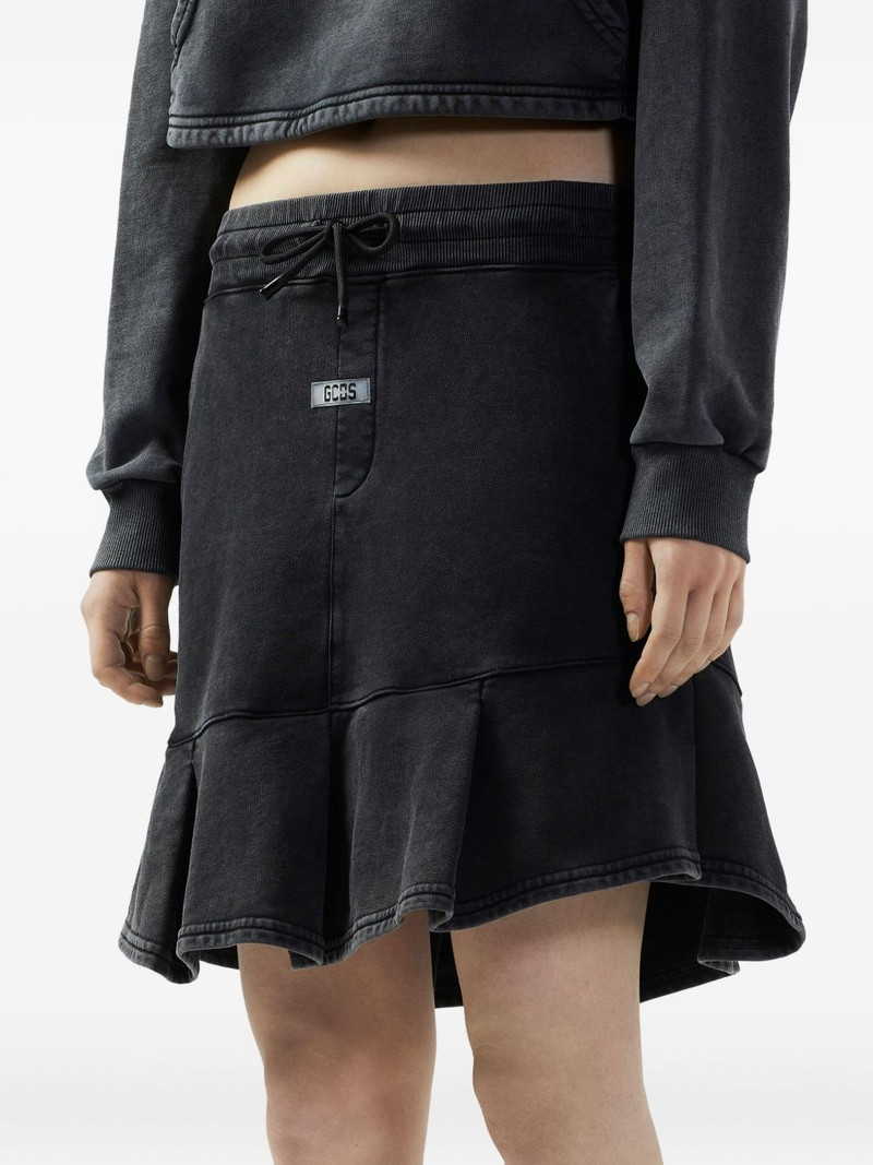 stone-washed track skirt 4