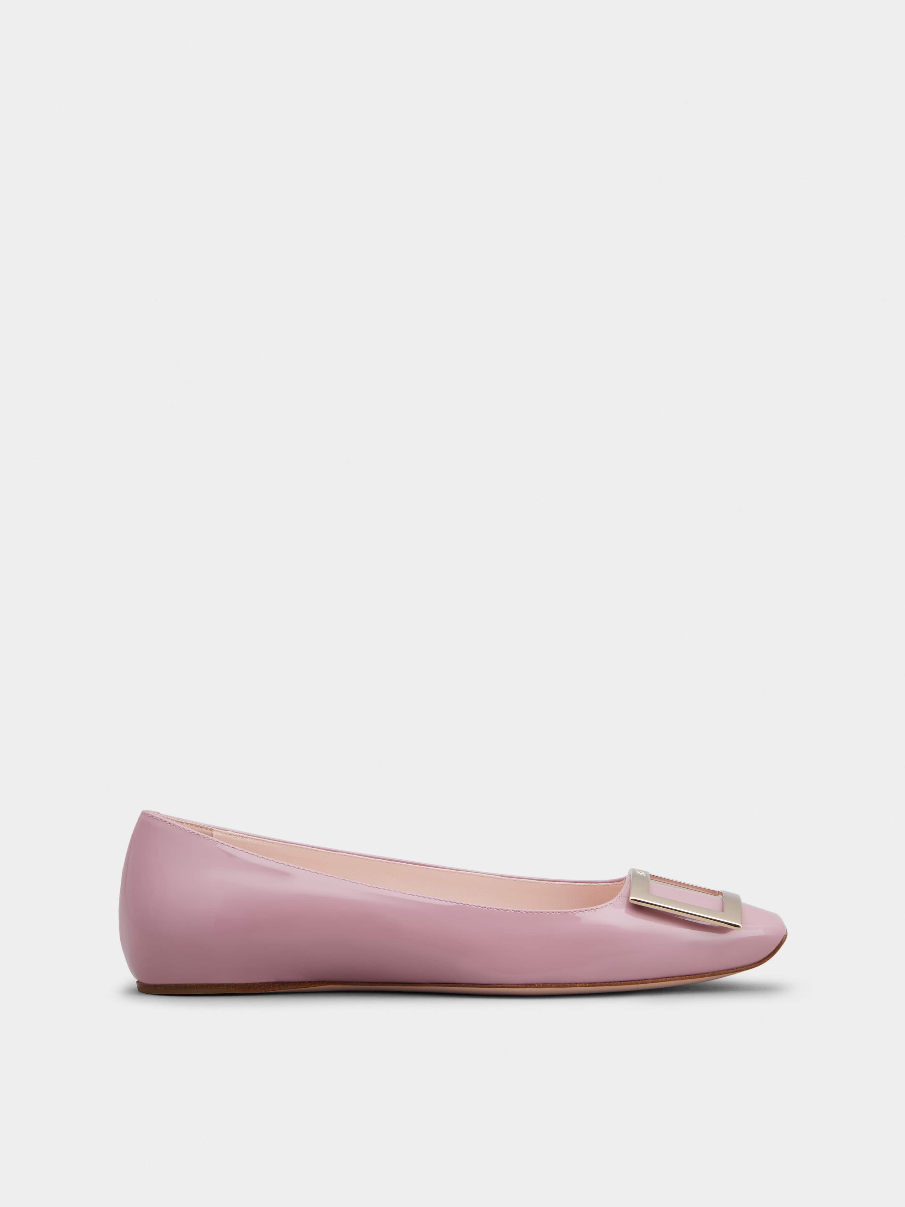 Trompette Metal Buckle Ballerinas in Patent Leather - 1