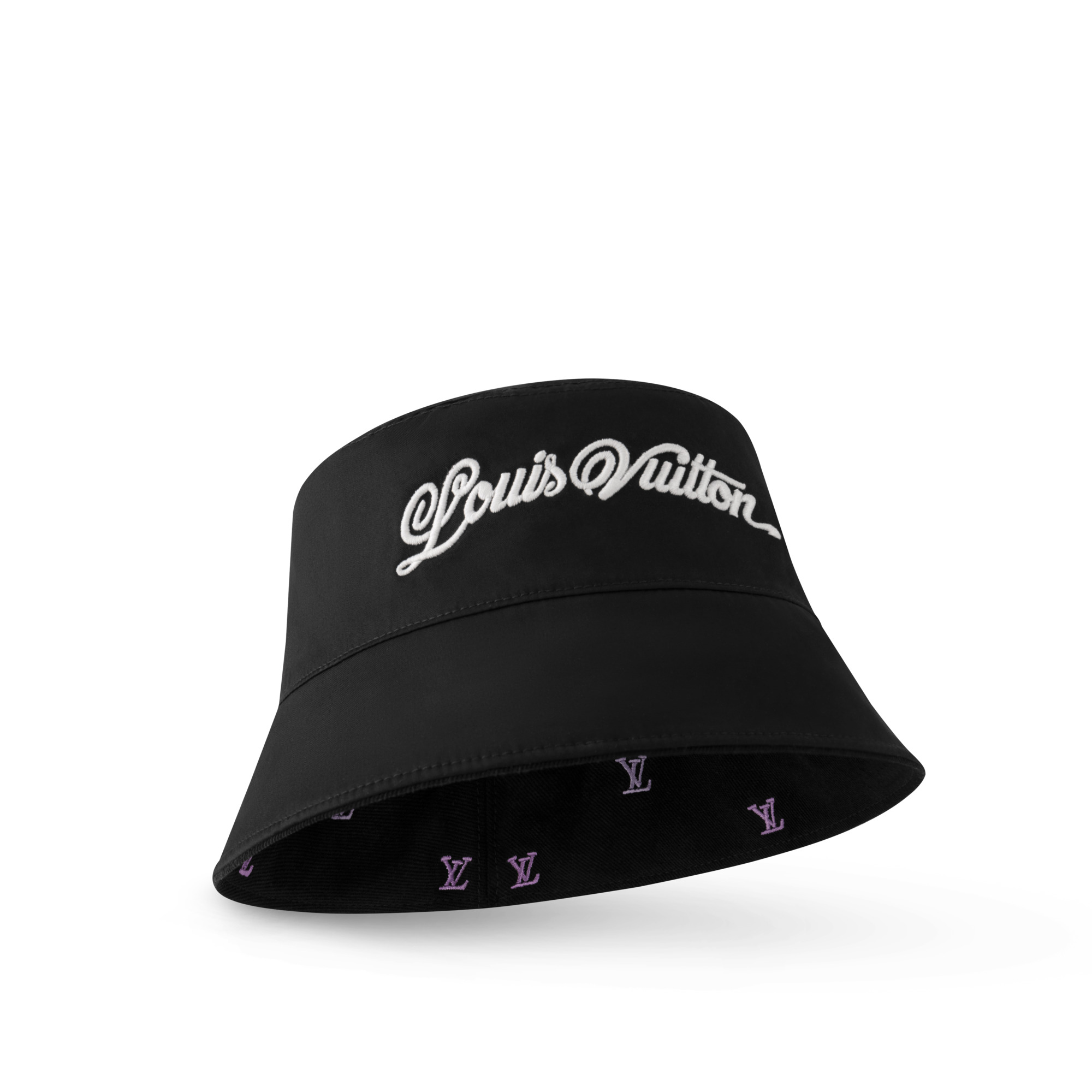 LV Blason Shading Denim Reversible Bucket Hat - 4