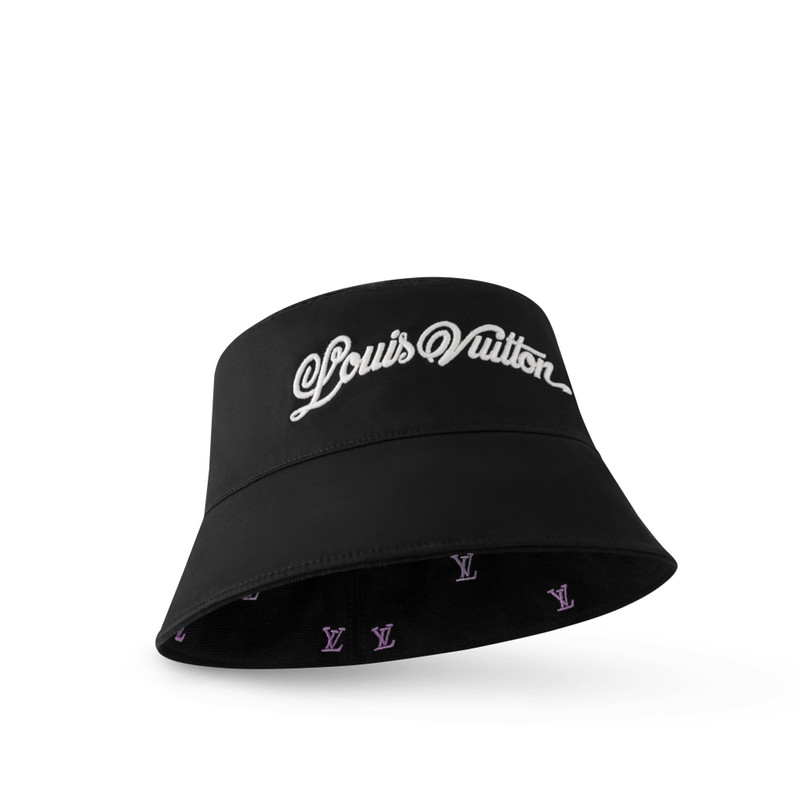LV Blason Shading Denim Reversible Bucket Hat 4