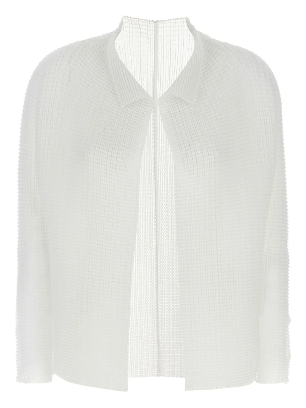 Wooly Pleats pleated long-sleeves cardigan - 1