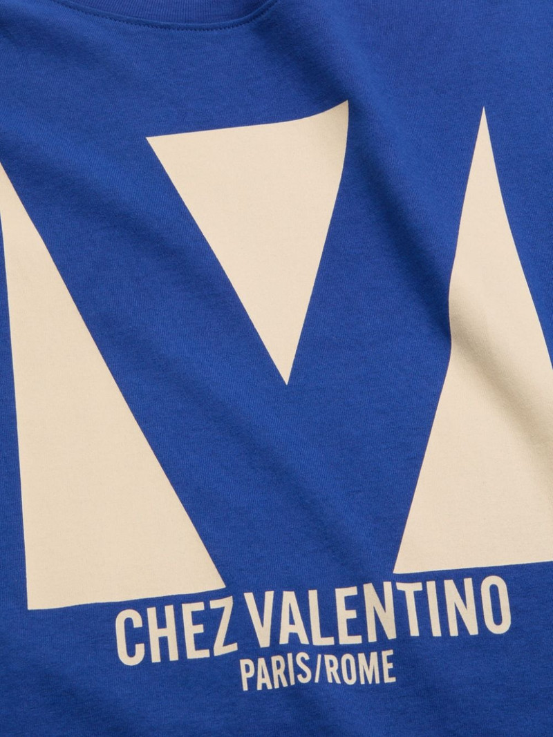 Chez Valentino-print T-shirt 6